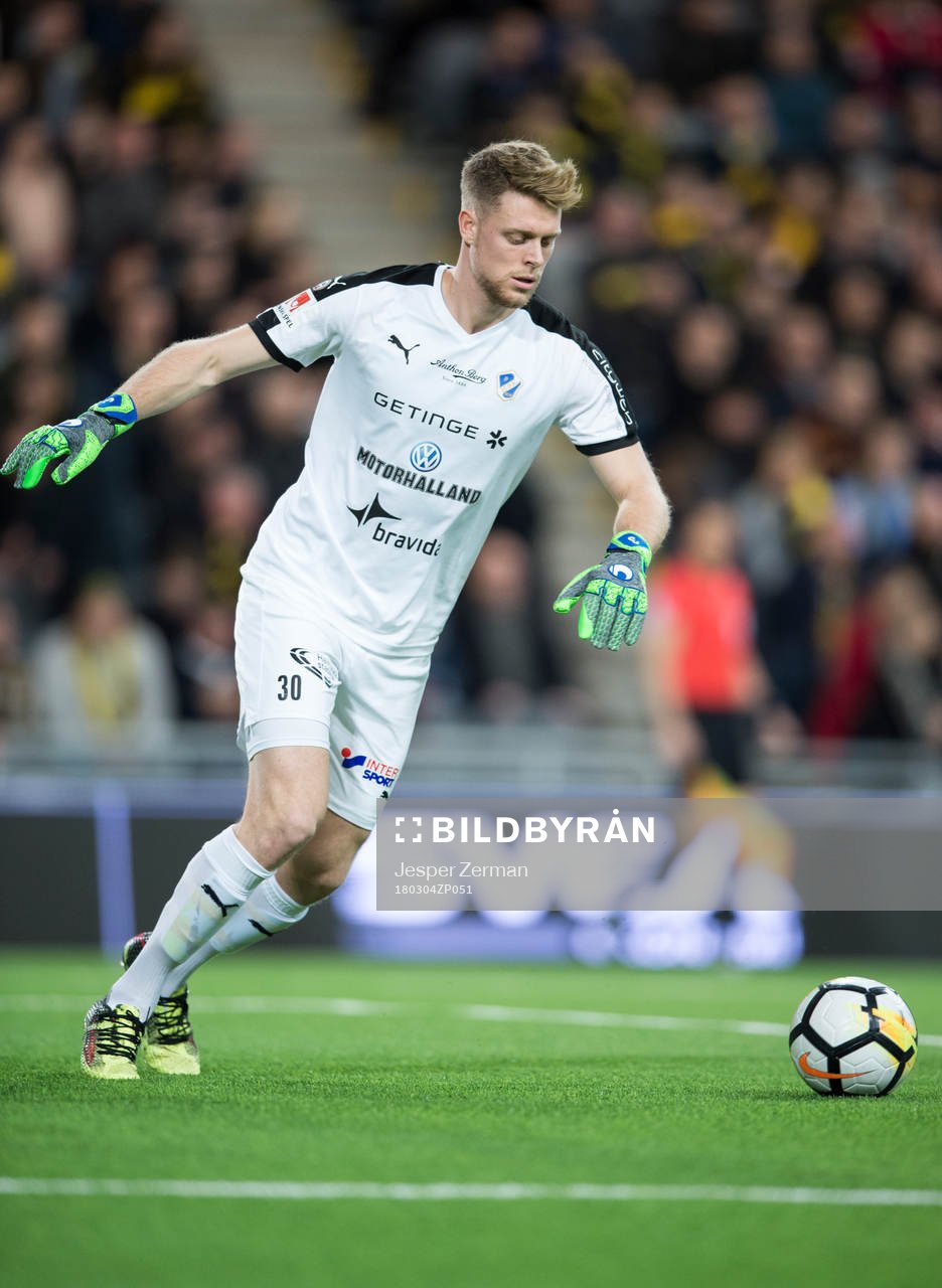 Halmstads målvakt Malkolm Nilsson