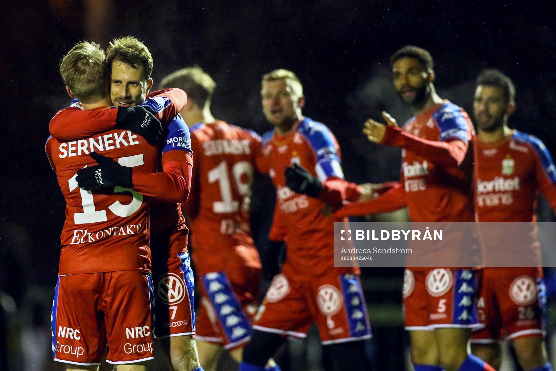 IFK Göteborgs Tobias Hysén och Mikael Ingebrigtsen jublar