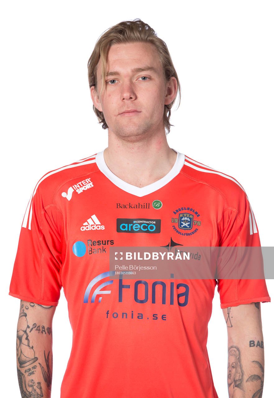 Ängelholms Linus Muller poserar för ett porträtt den 5 mars 2018 i Ängelholm.
