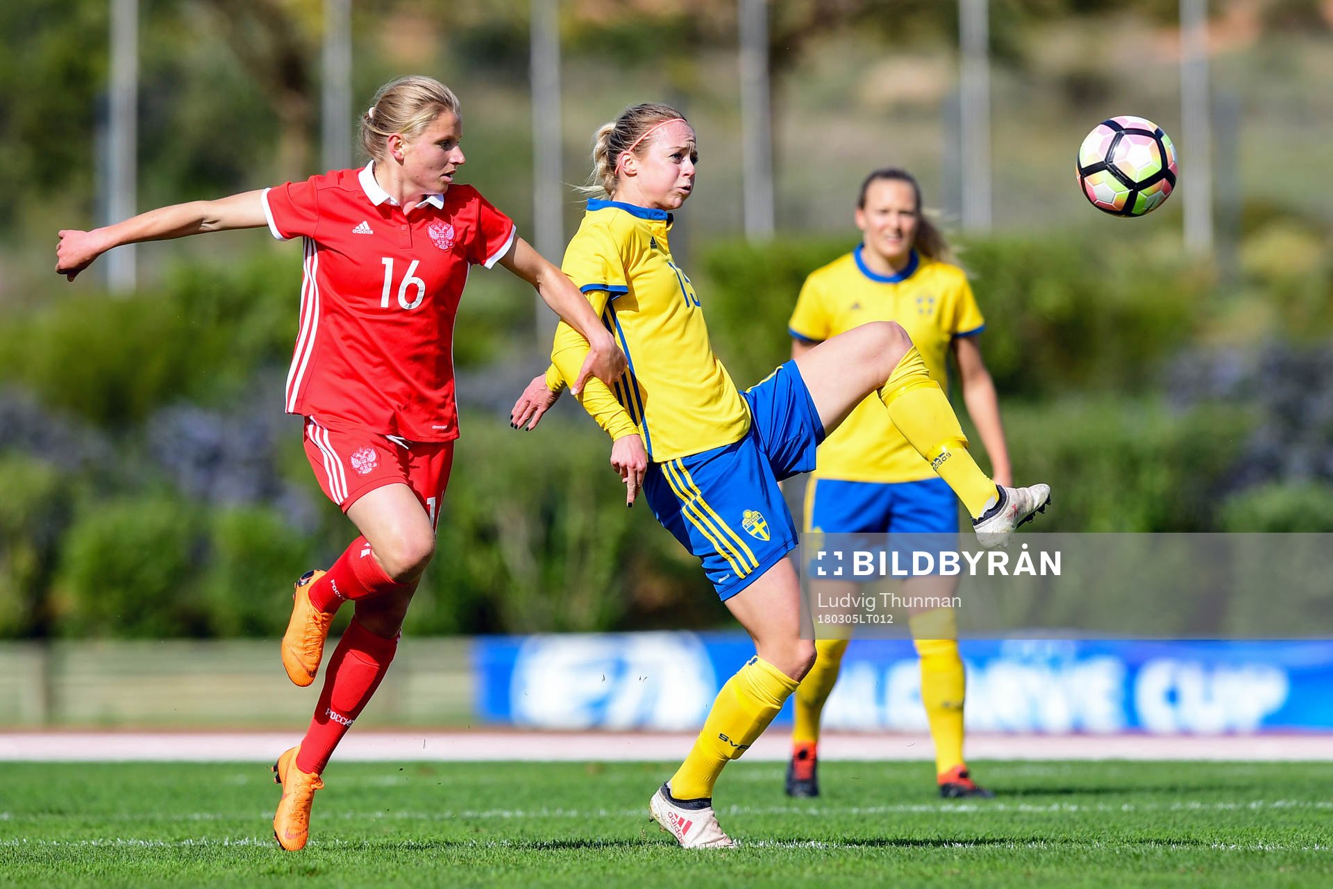 Rysslands Marina Fedorova och Sveriges Amanda Ilestedt