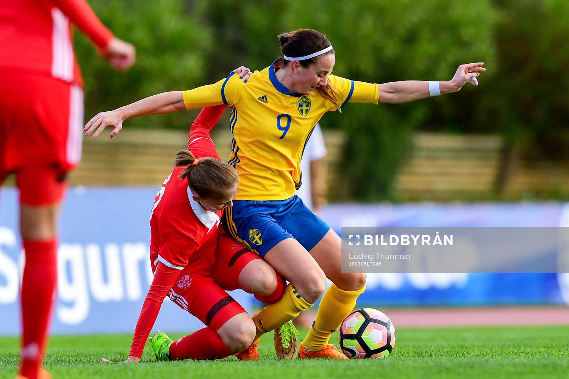 Rysslands Nadezda Smirnova och Sveriges Kosovare Asllani