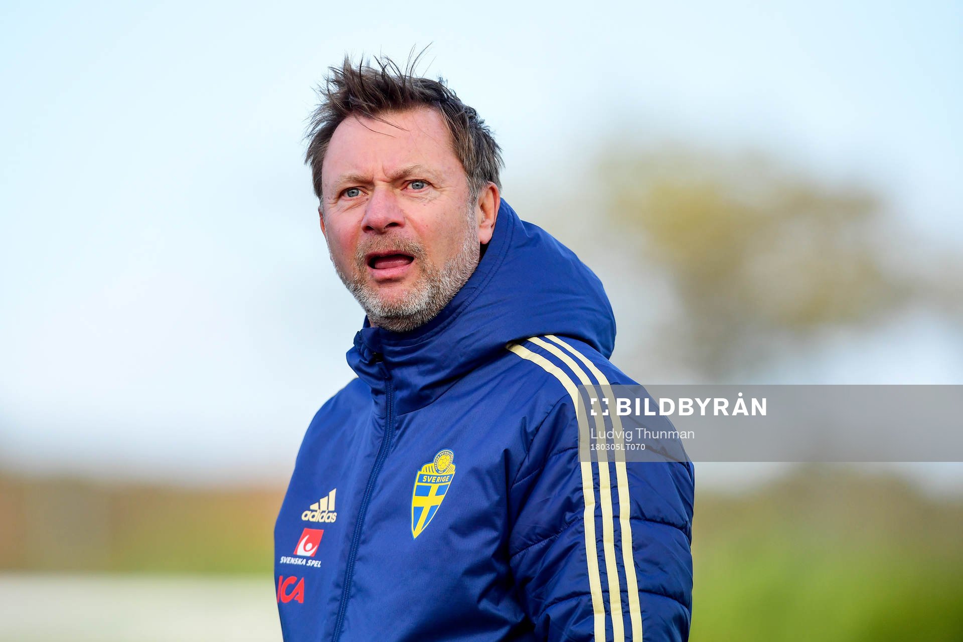 Sveriges förbundskapten Peter Gerhardsson