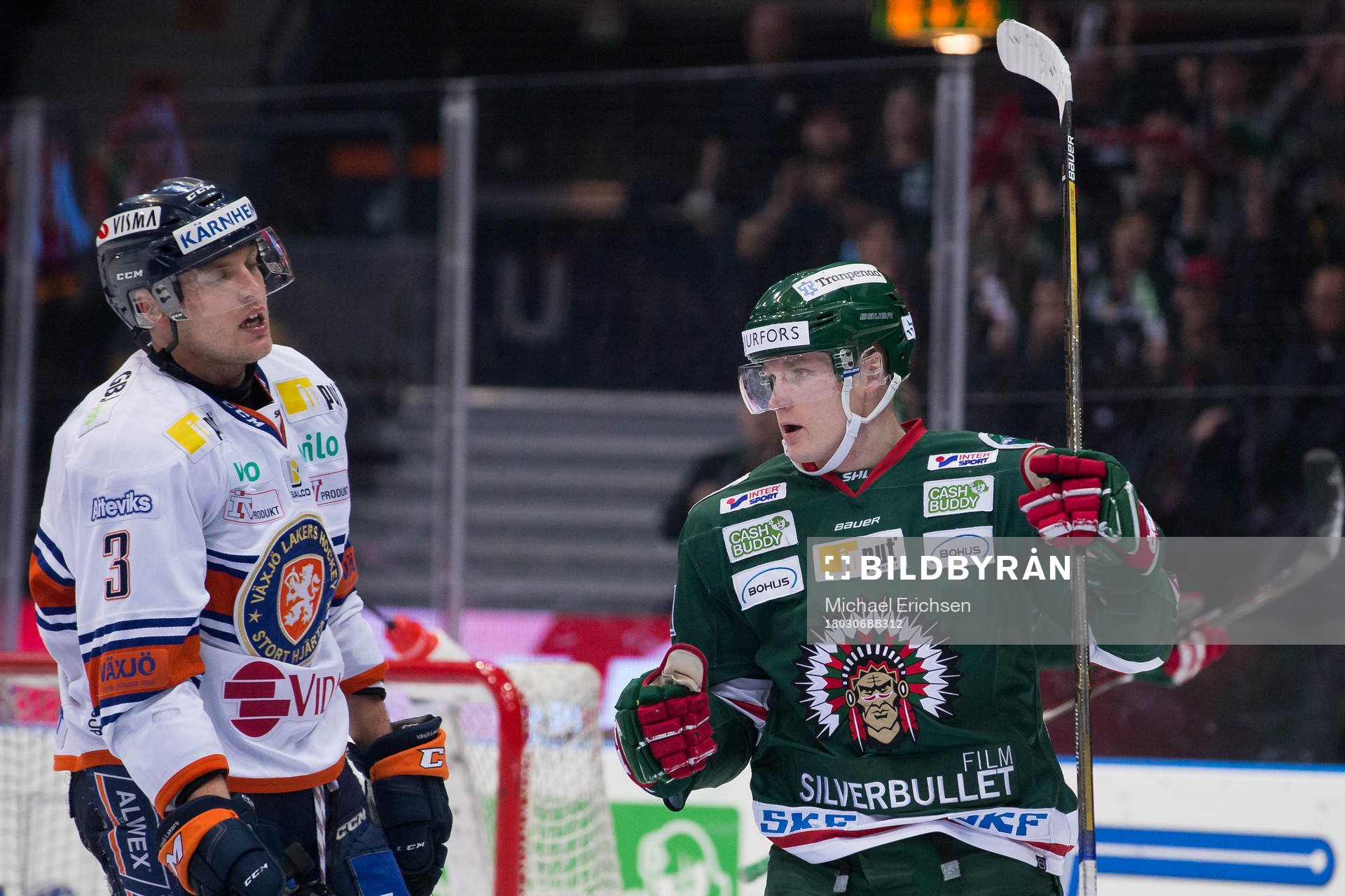 Frölundas Carl Grundström jublar