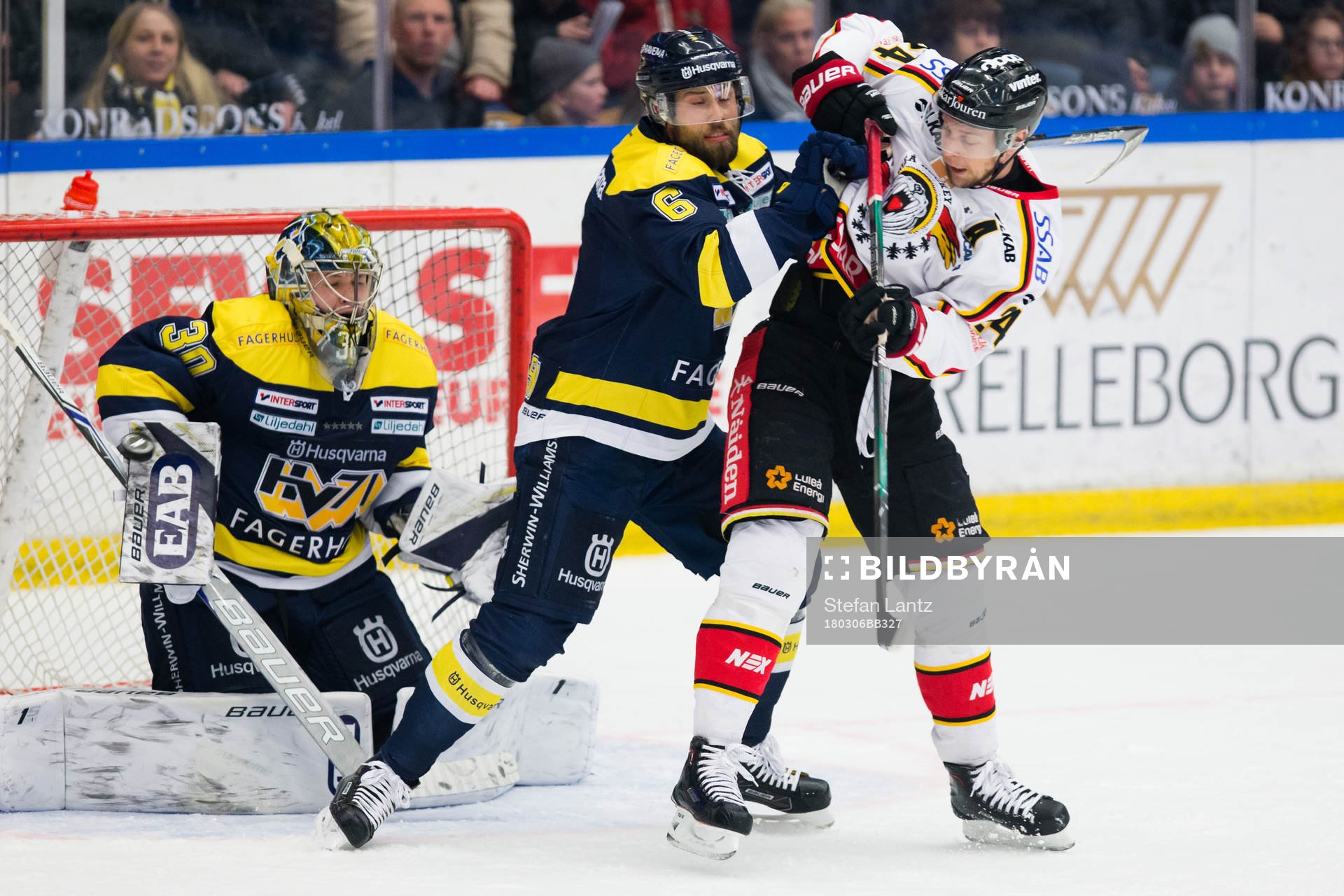 s målvakt Linus Söderström och Christoffer Persson