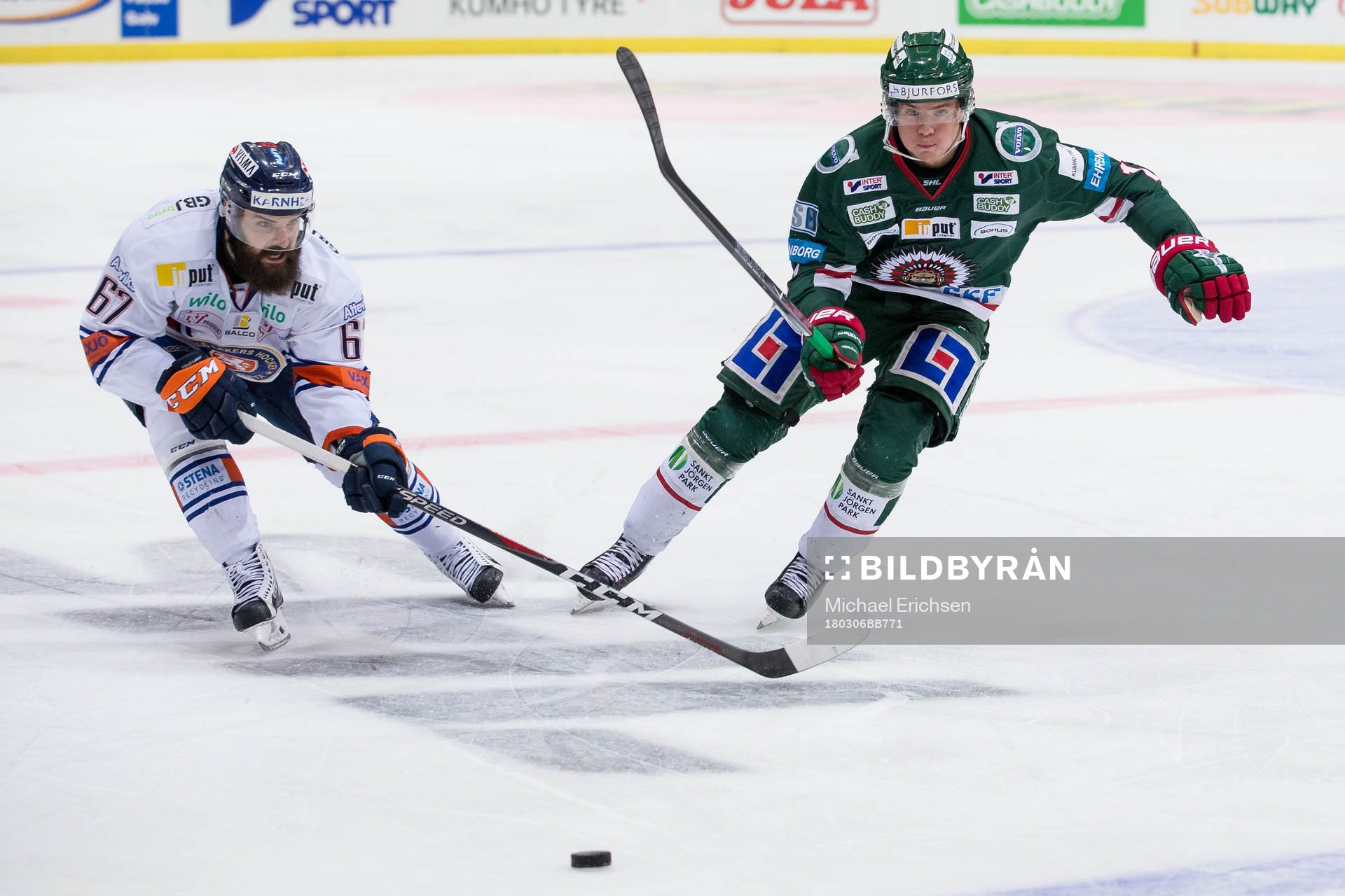 Växjös Linus Fröberg mot Frölundas Victor Olofsson