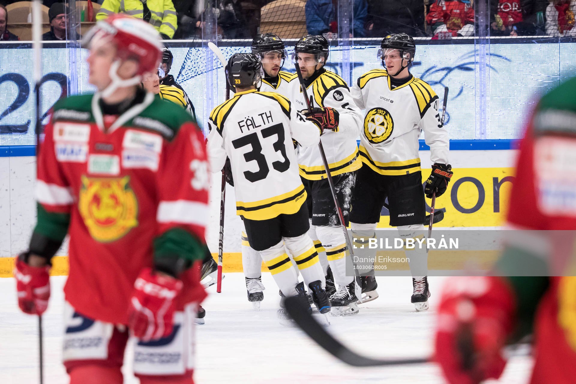 Brynäs Lukas Kilström jublar