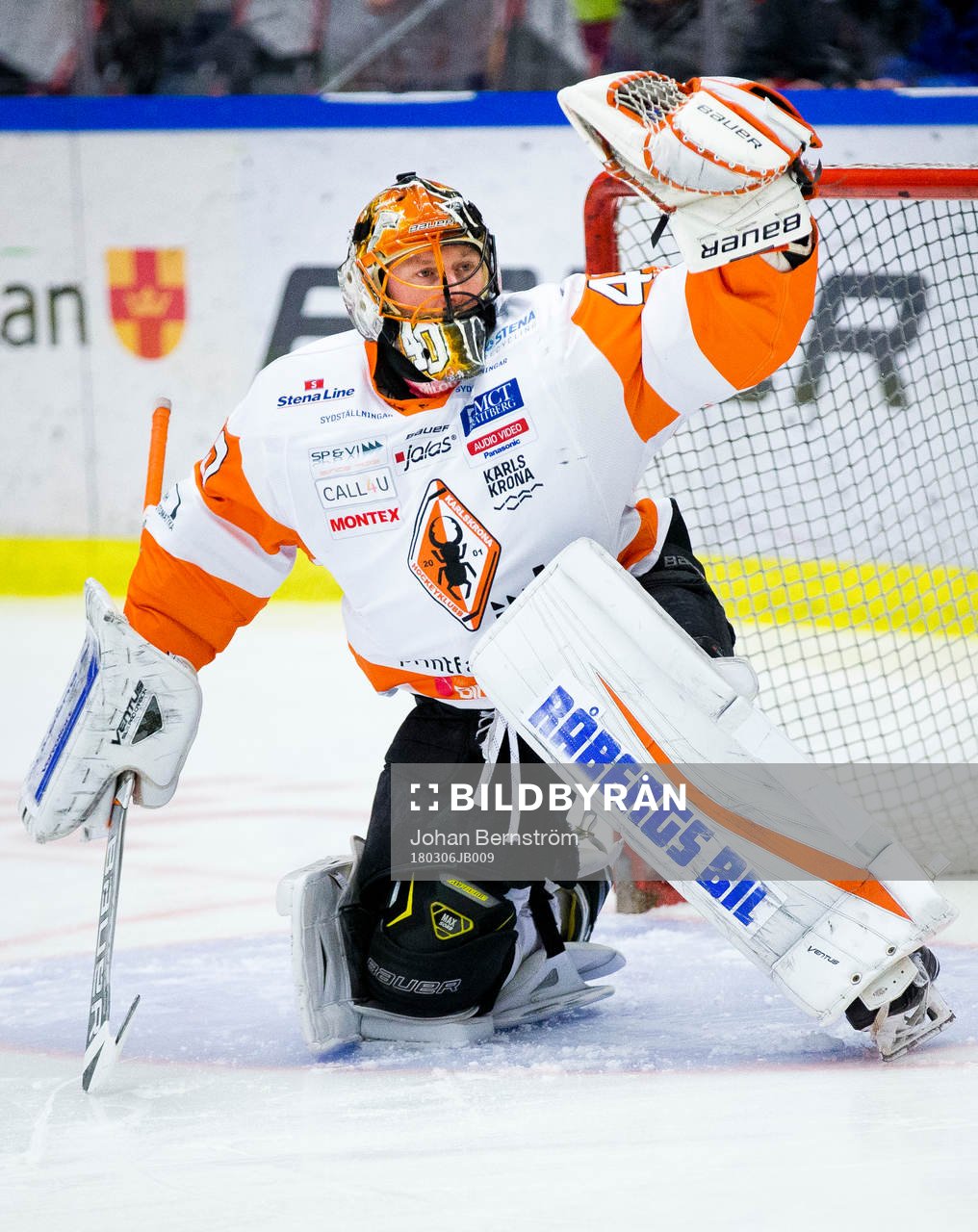 Karlskronas målvakt Johan Holmqvist