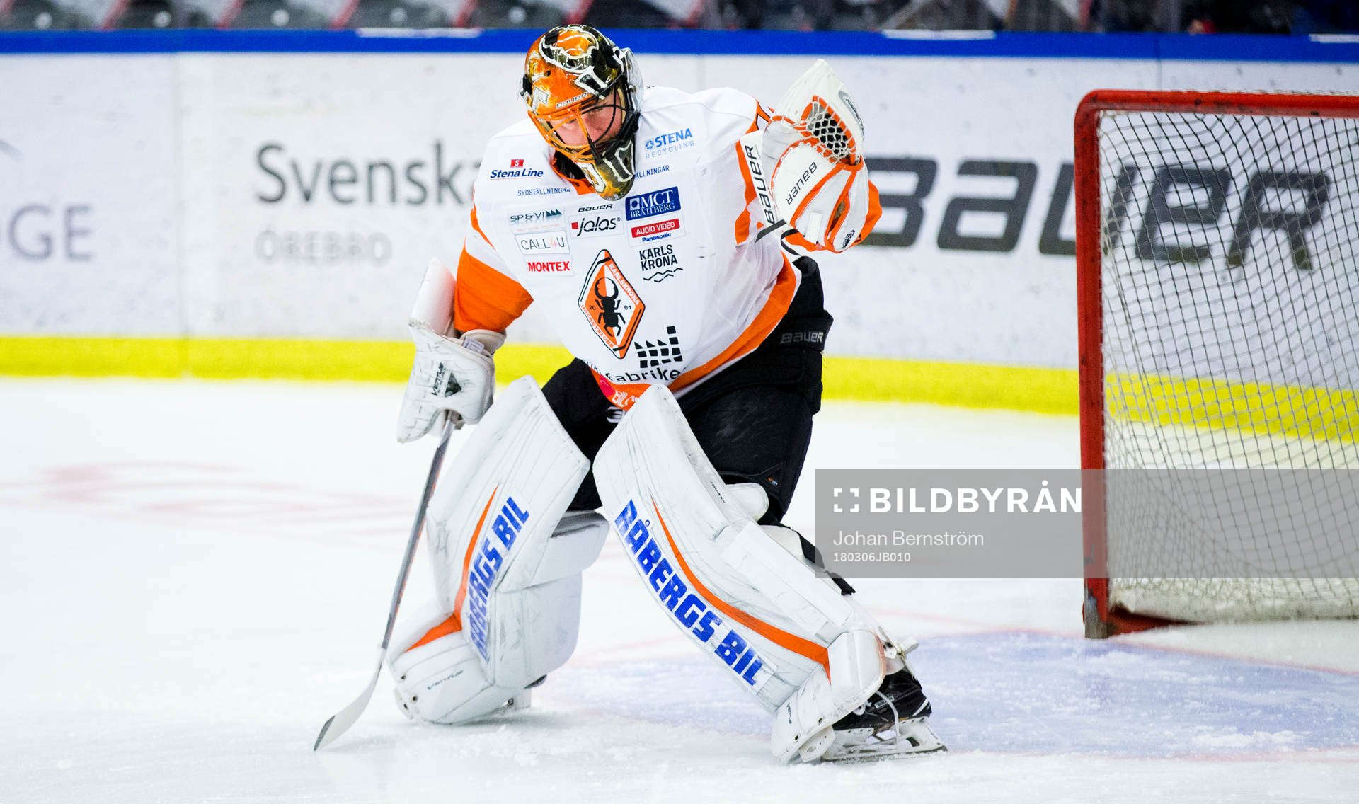 Karlskronas målvakt Johan Holmqvist