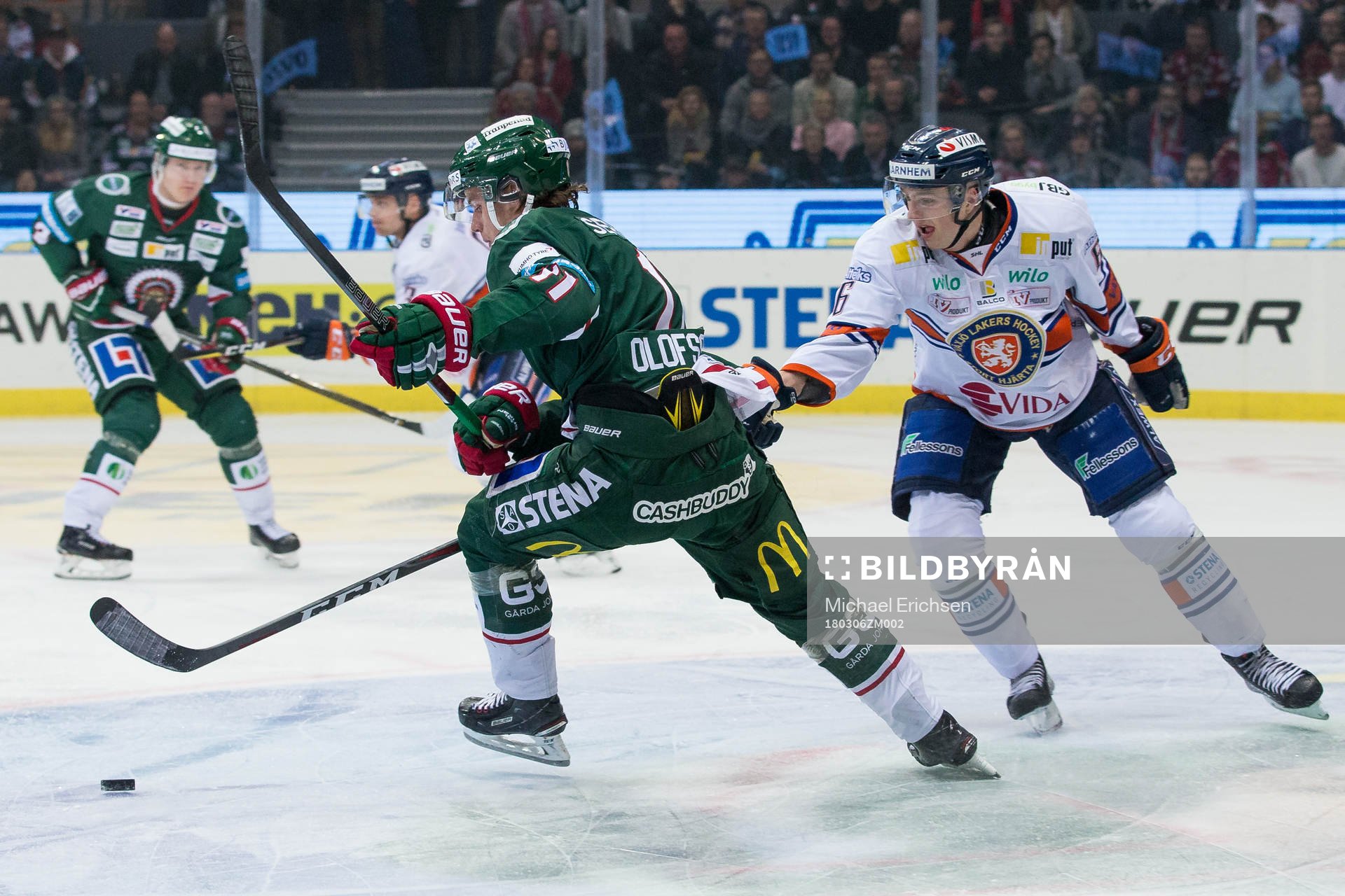 Frölundas Victor Olofsson mot Växjös Linus Högberg