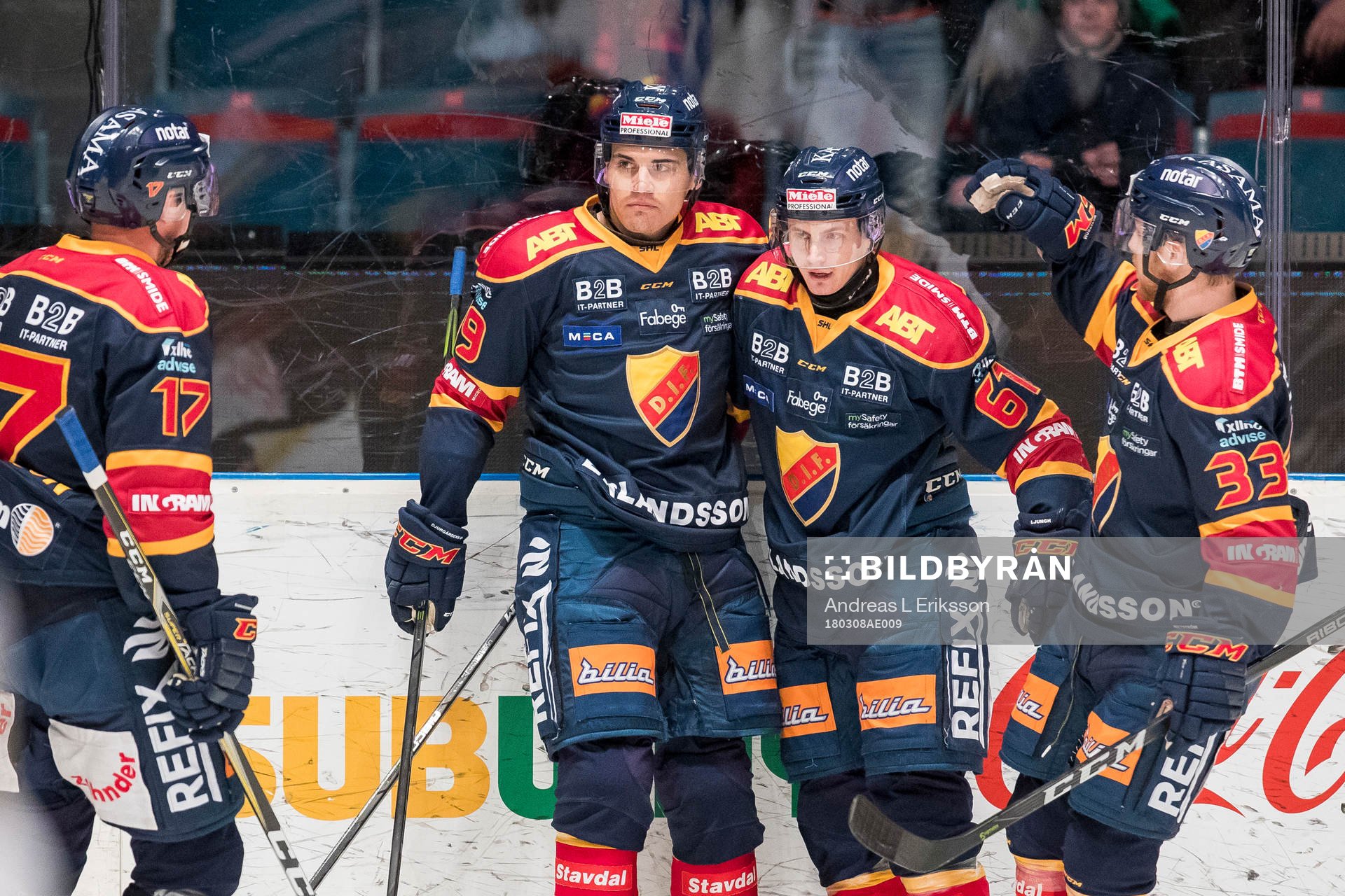 Djurgårdens Henrik Eriksson, Rene Bourque, Linus