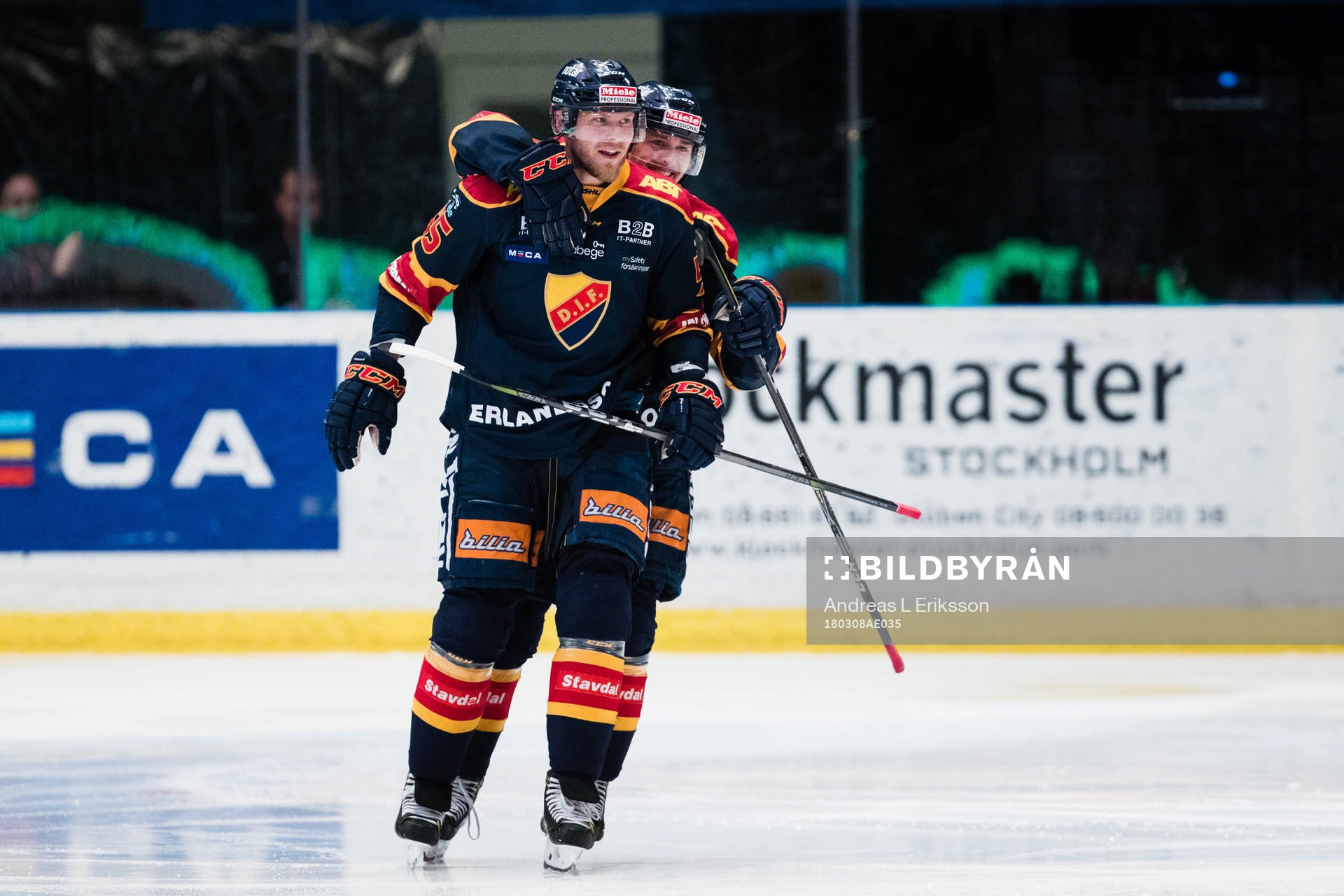Djurgårdens Alexander Urbom jublar