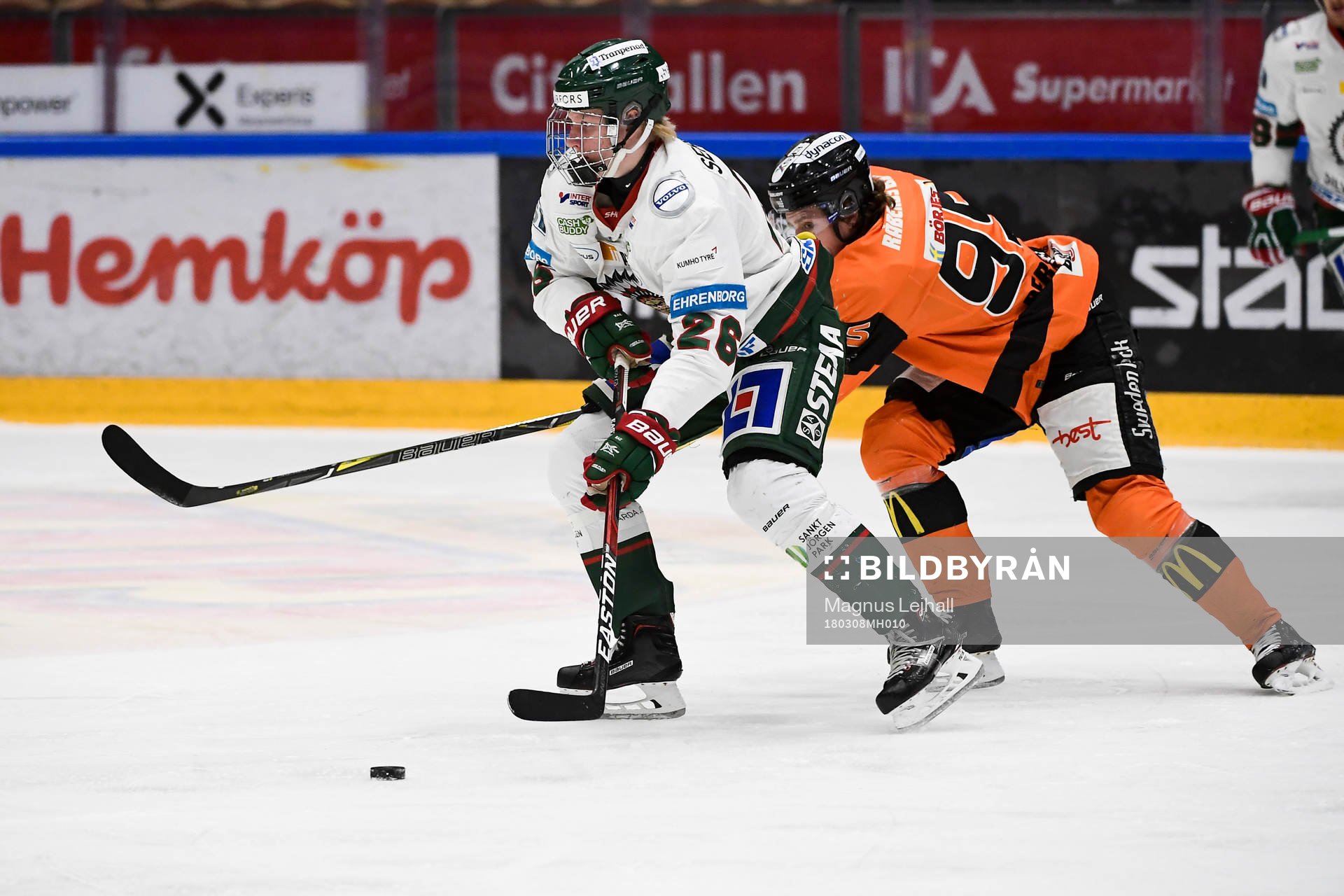 Frölundas Rasmus Dahlin och Karlskronas Carl Persson