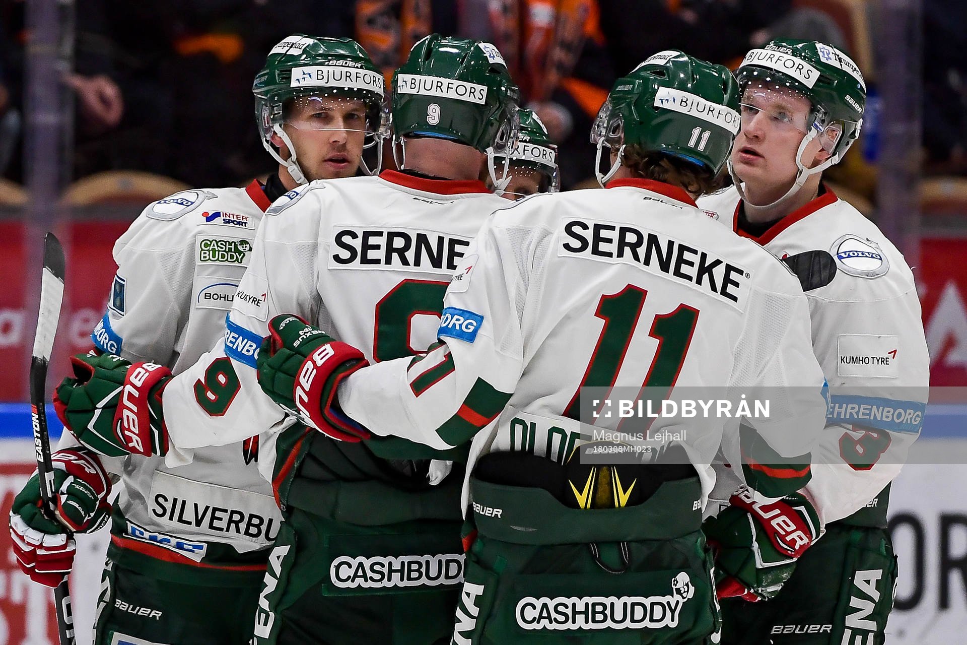 Frölundas Matt Donovan jublar