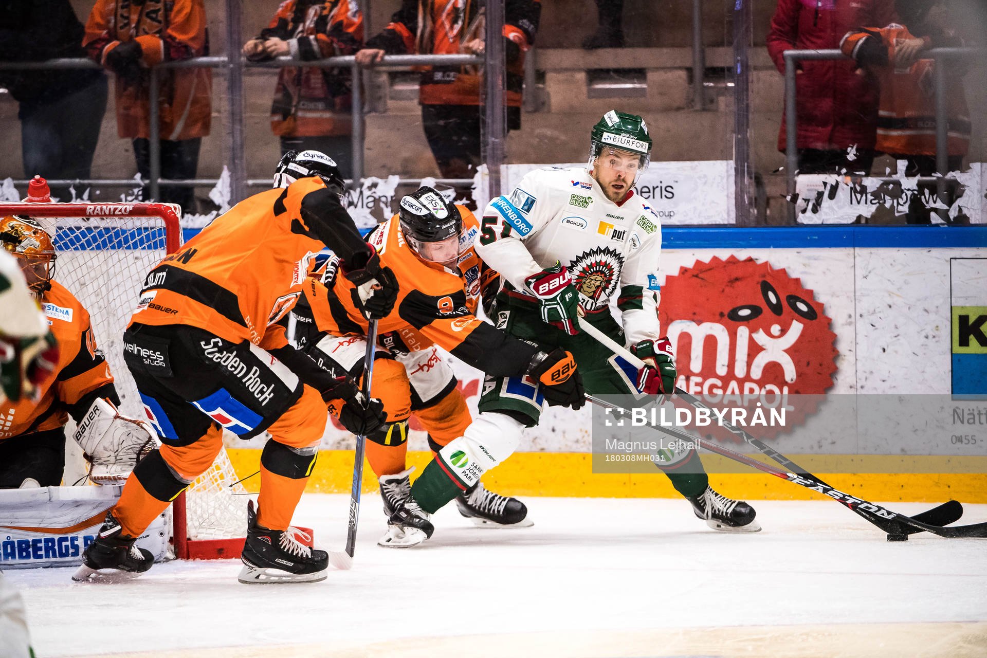 Karlskronas Morten Madsen och Frölundas Mats Rosseli Olsen