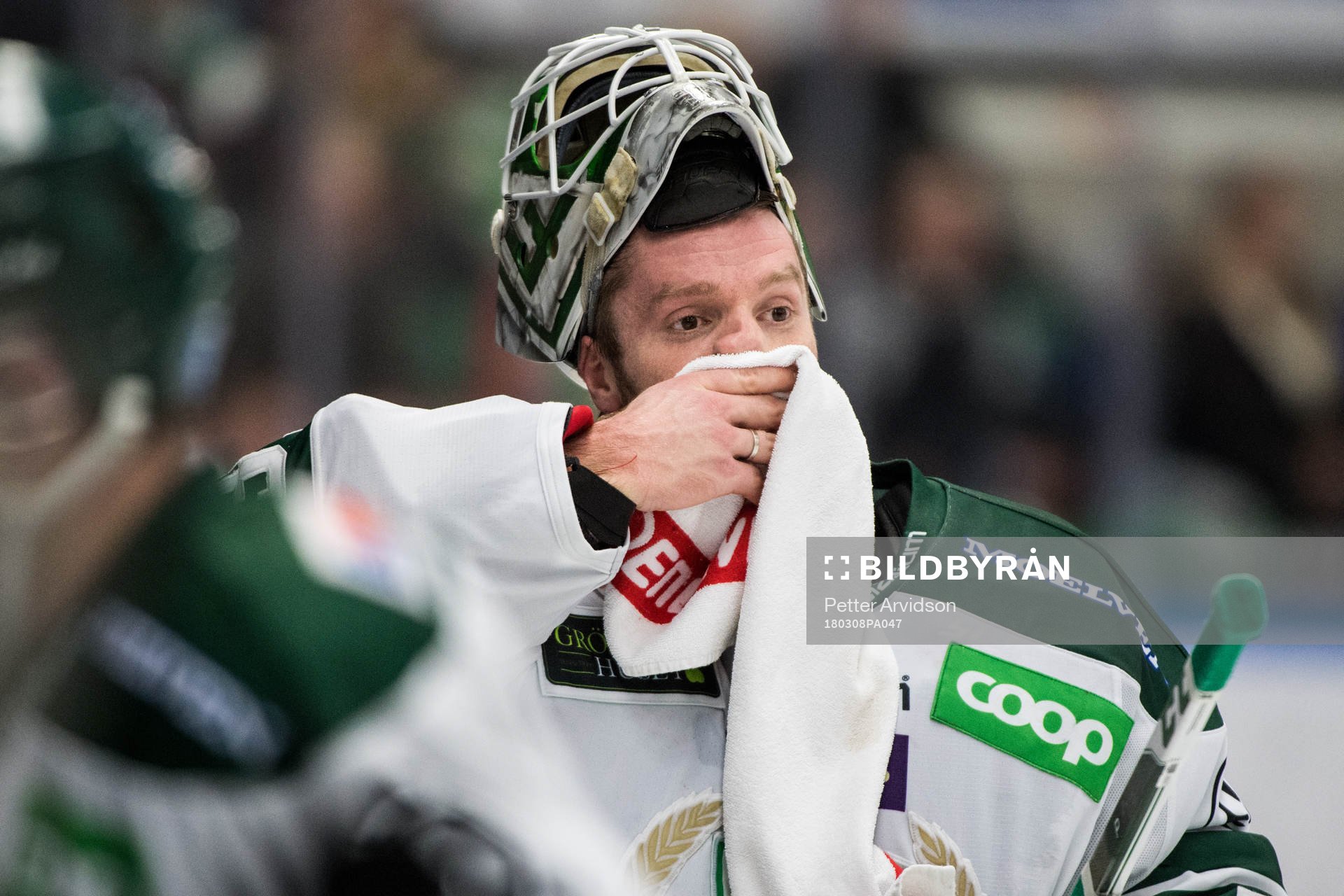 Färjestads målvakt Lars Haugen