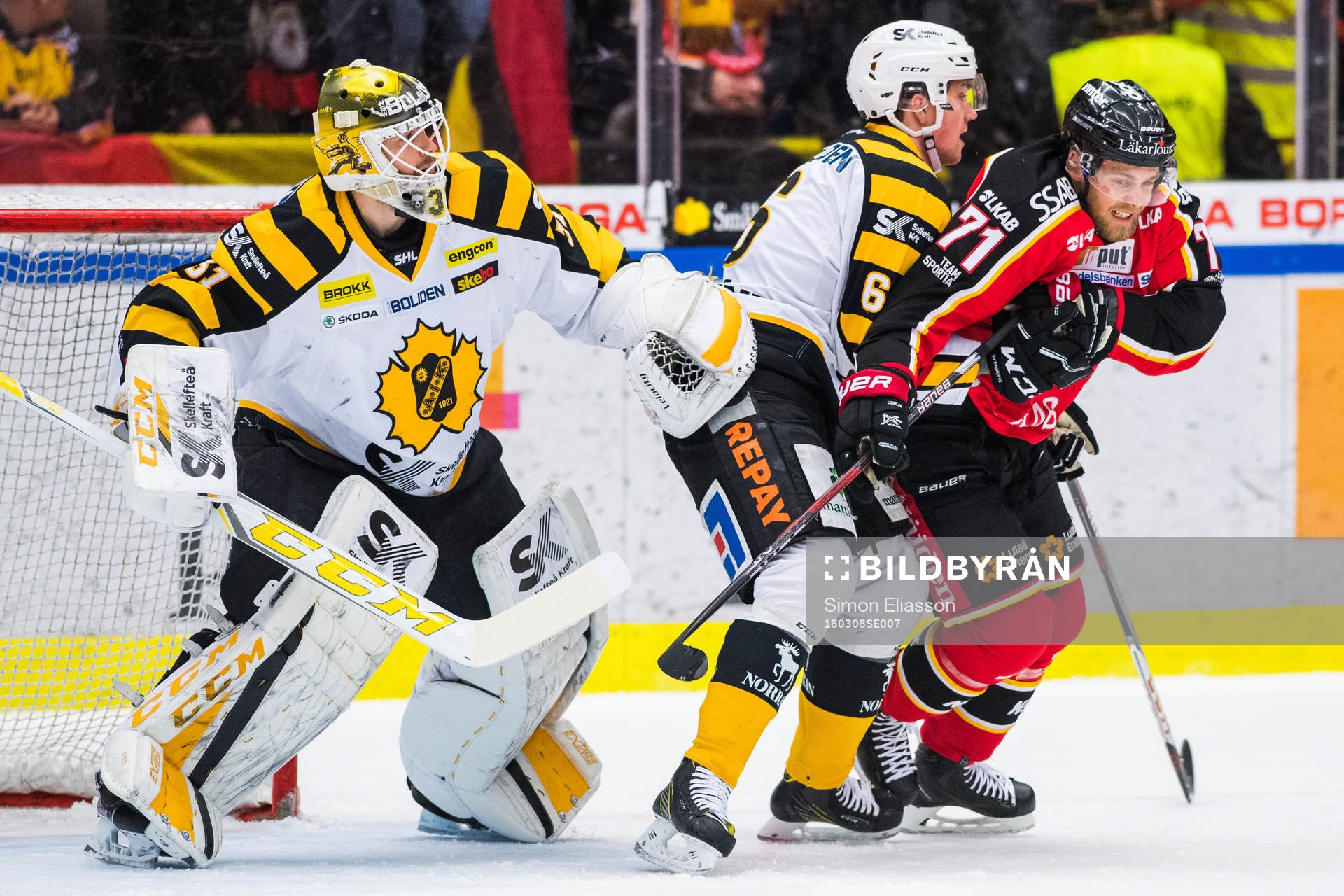Skellefteås Filip Berglund och Luleås Patrick Cehlin