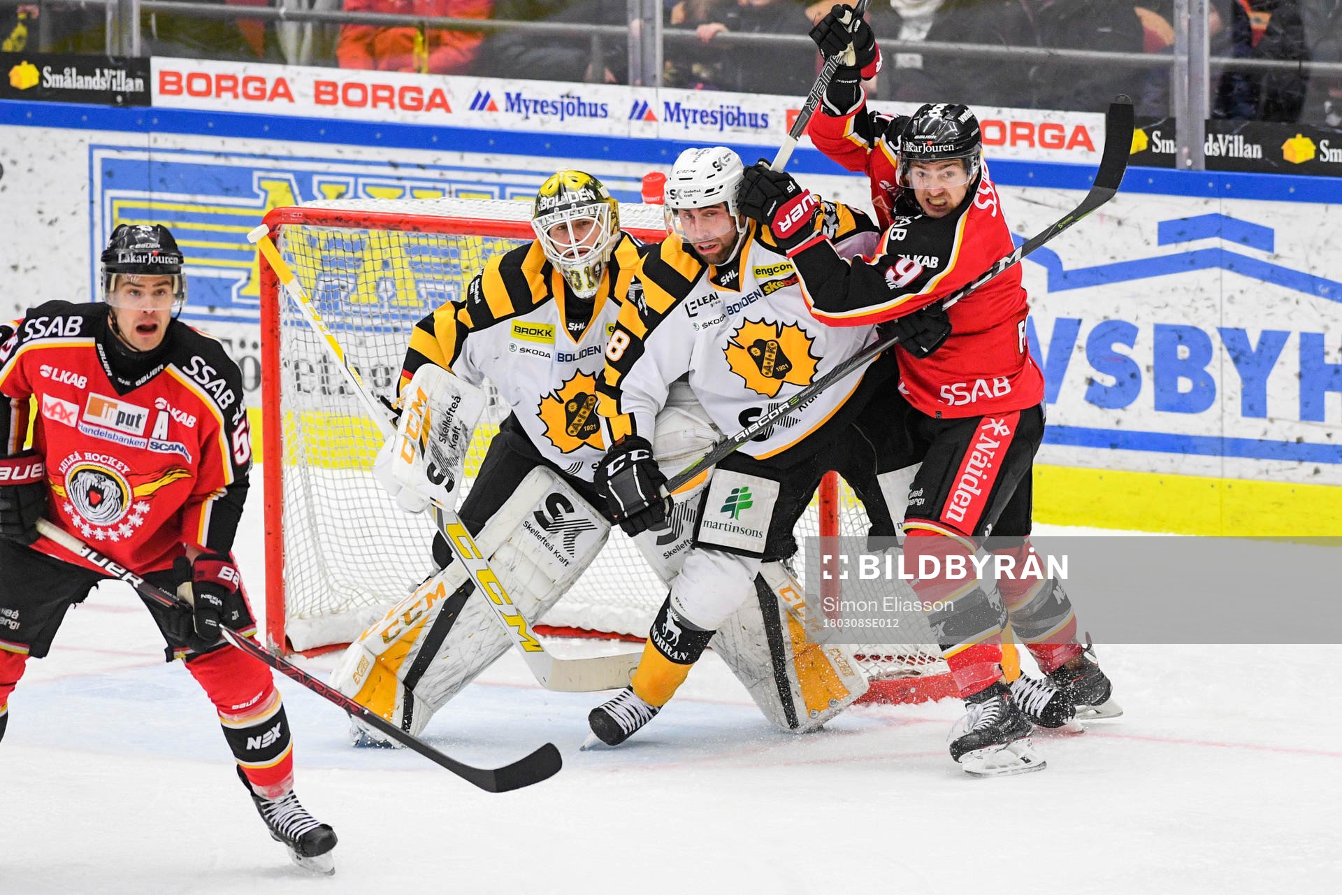 Skellefteås Jonatan Berggren och Luleås Johan Forsberg