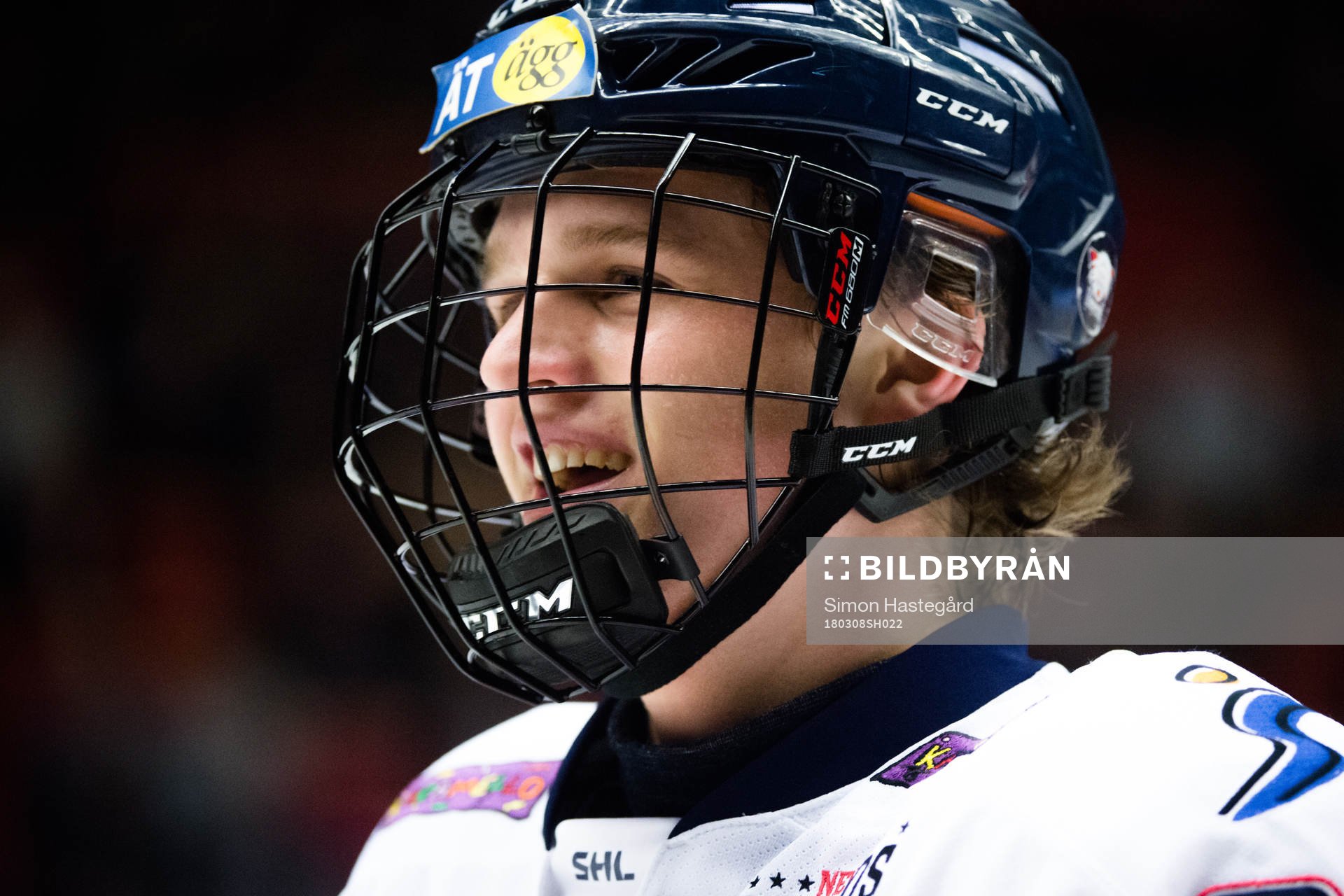 Linköpings Adam Ginning jublar