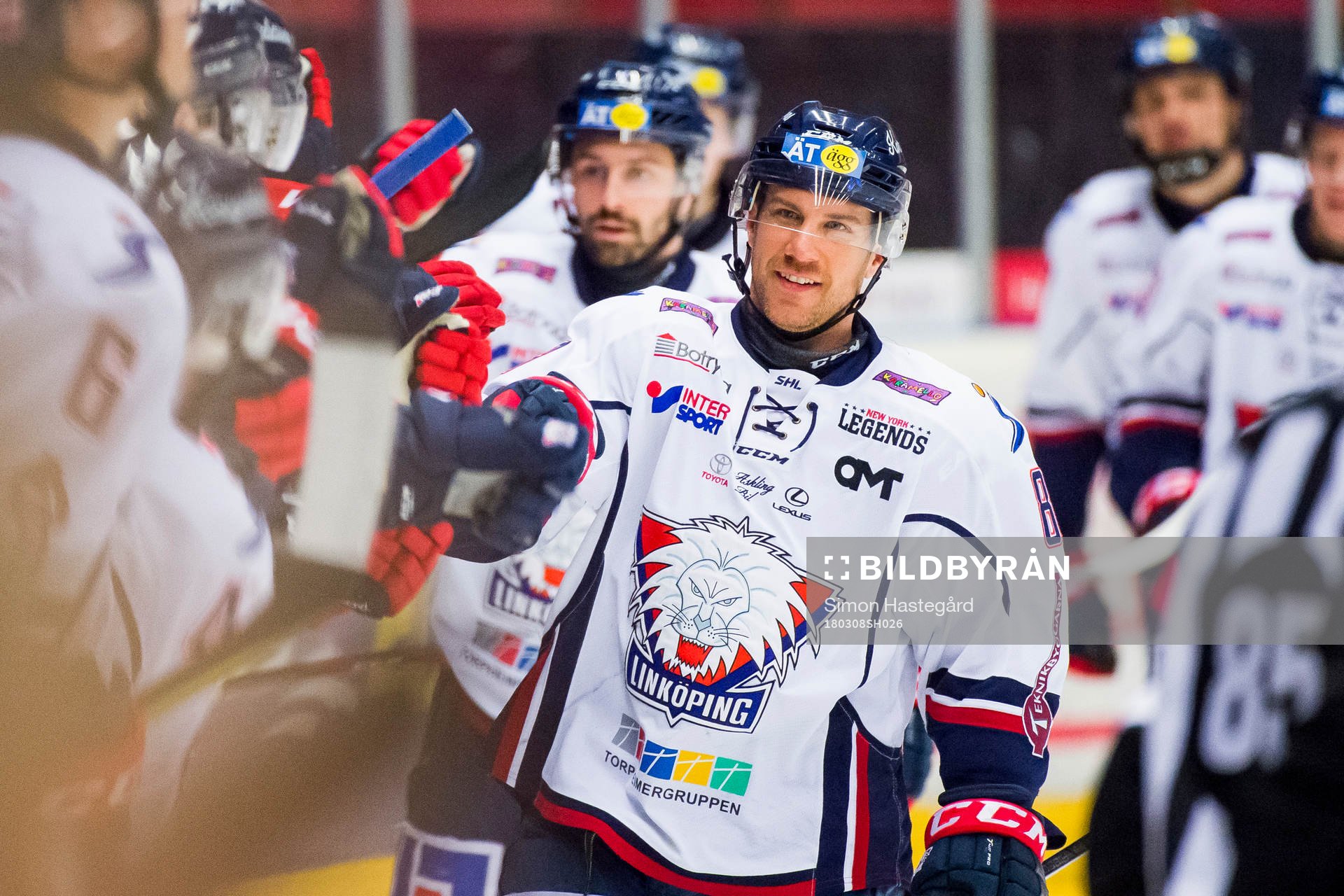 Linköpings Derek Roy jublar