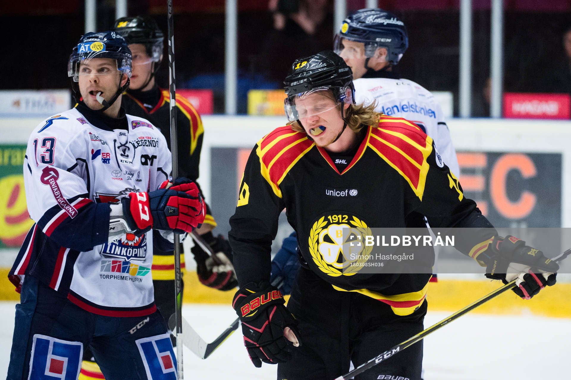 Linköpings Andrew Gordon och Brynäs Ludvig Nilsson