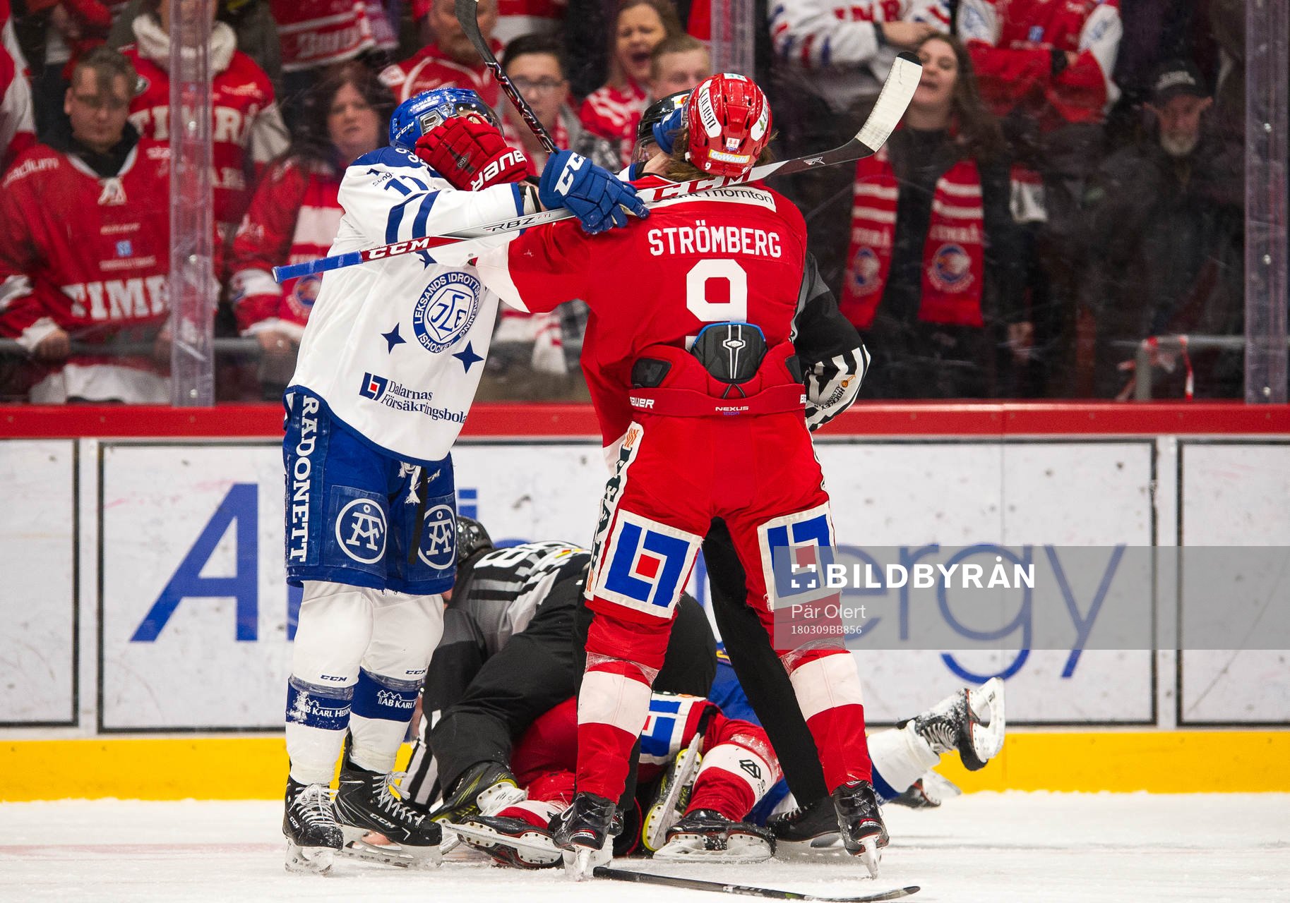 Timrås Didrik Strömberg i bråk med Leksands Martin