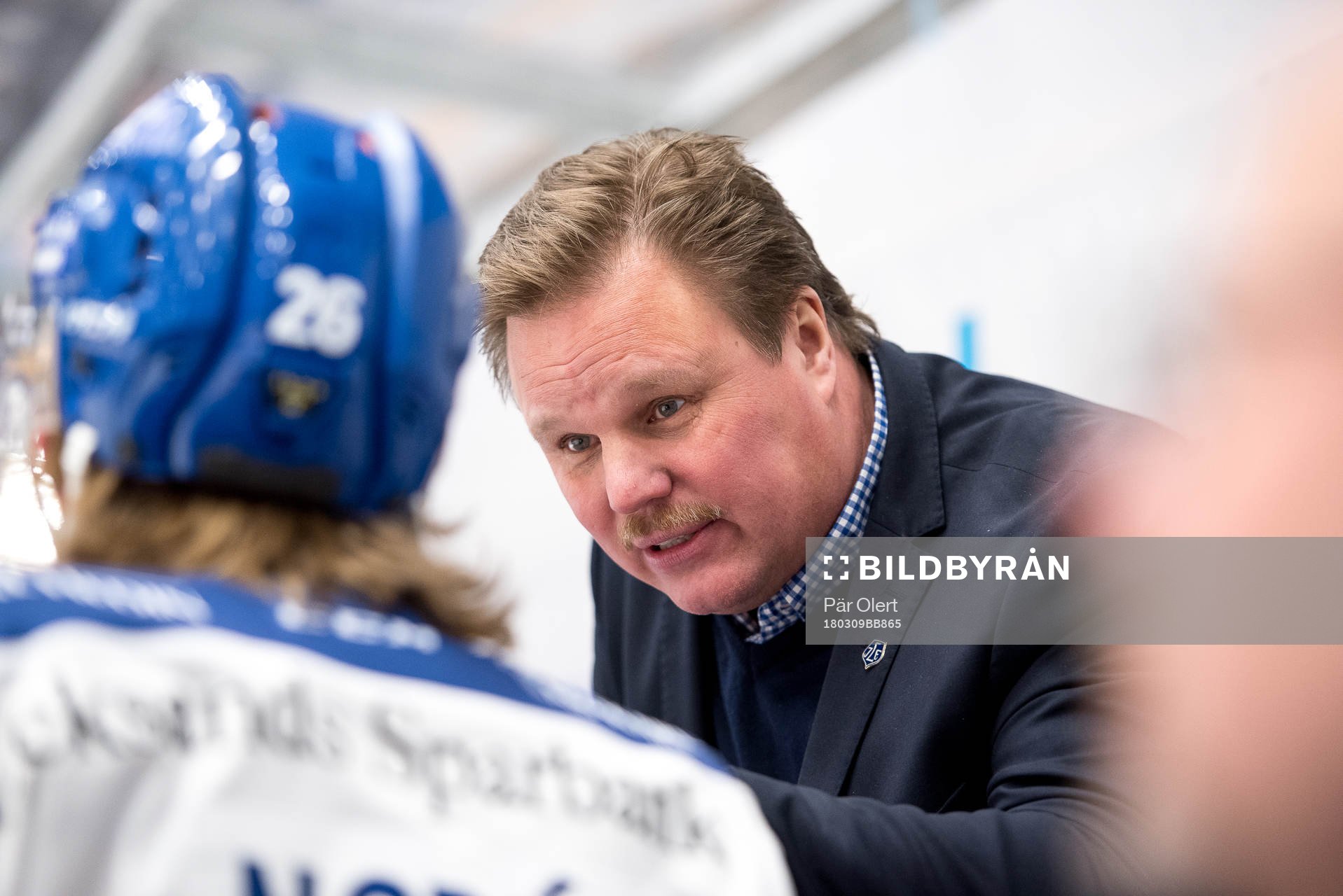 Leksands tränare Leif Carlsson