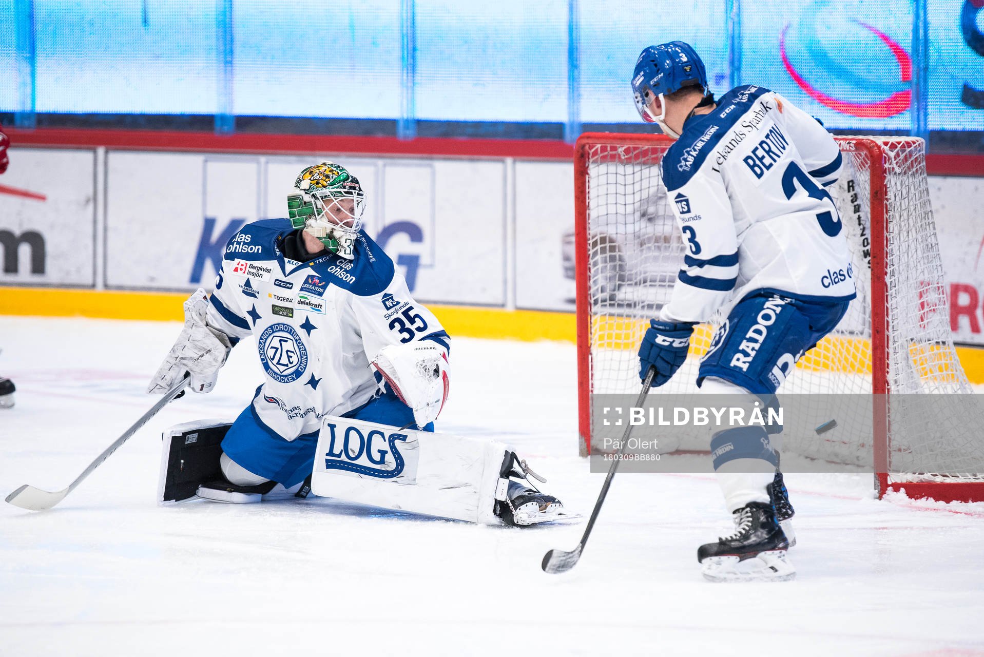 Leksands målvakt Robin Rahm