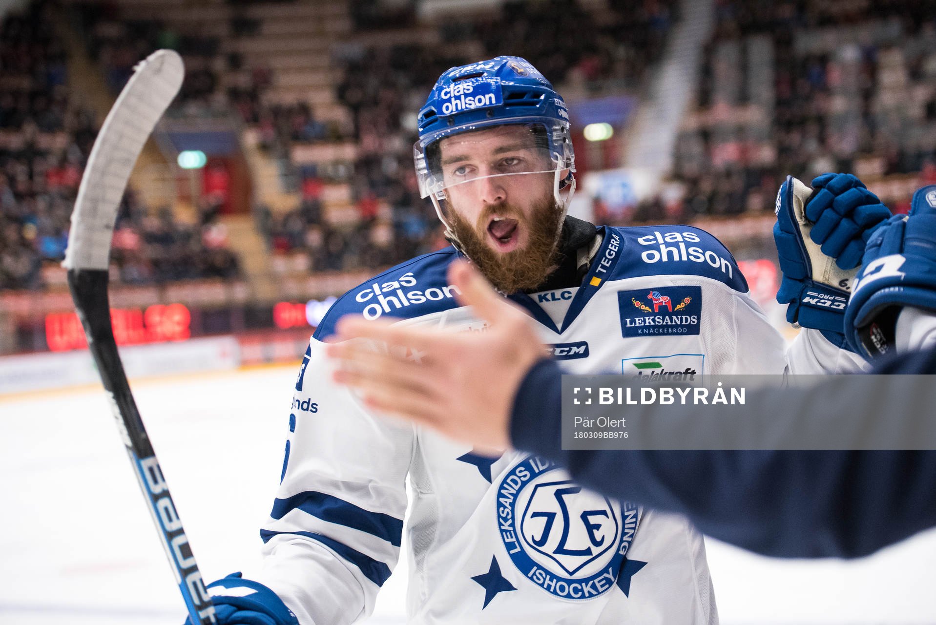 Leksands Austin Madaisky jublar