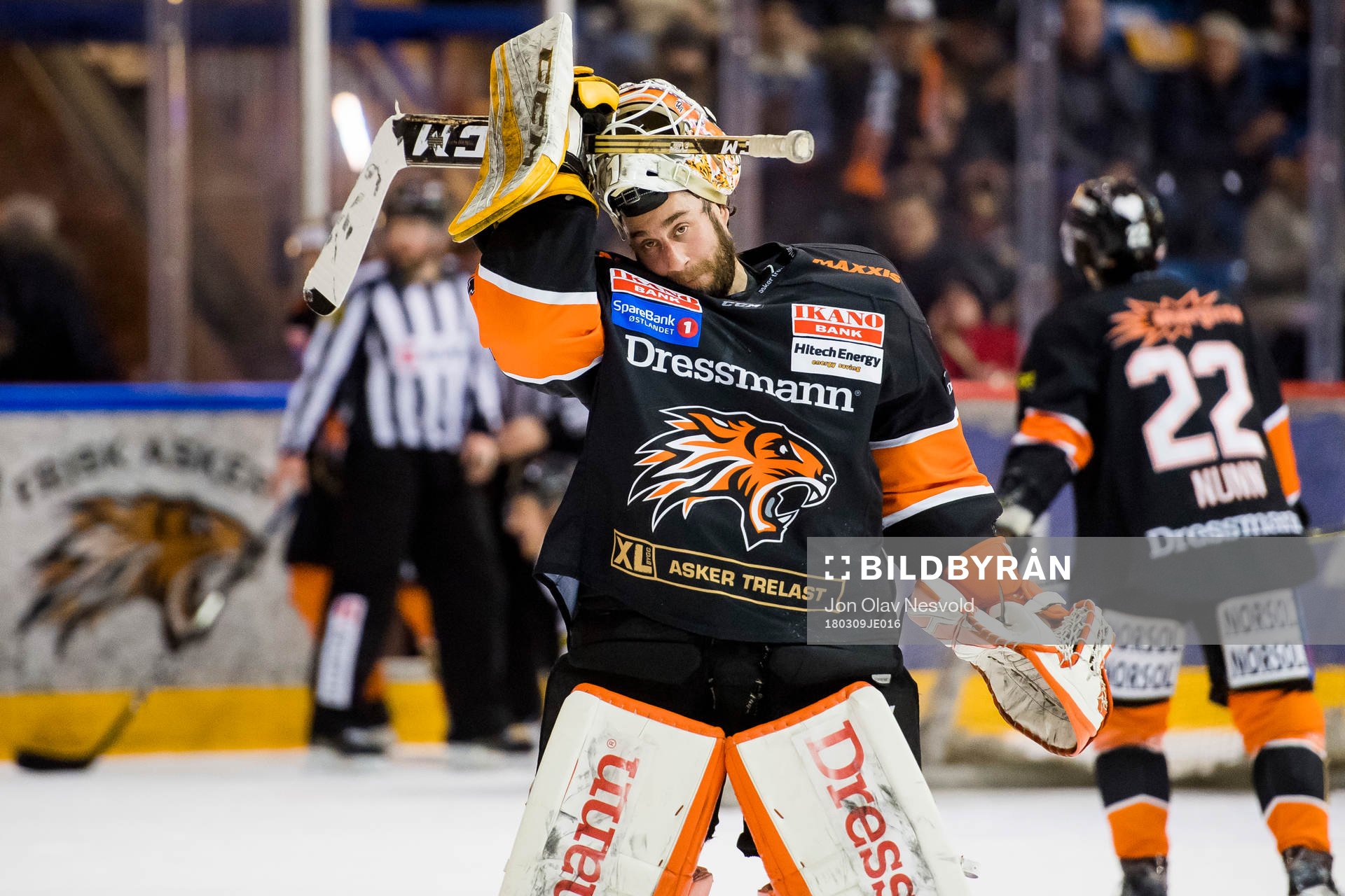 Goaltender Nicklas Tobias Dahlberg of Frisk Asker