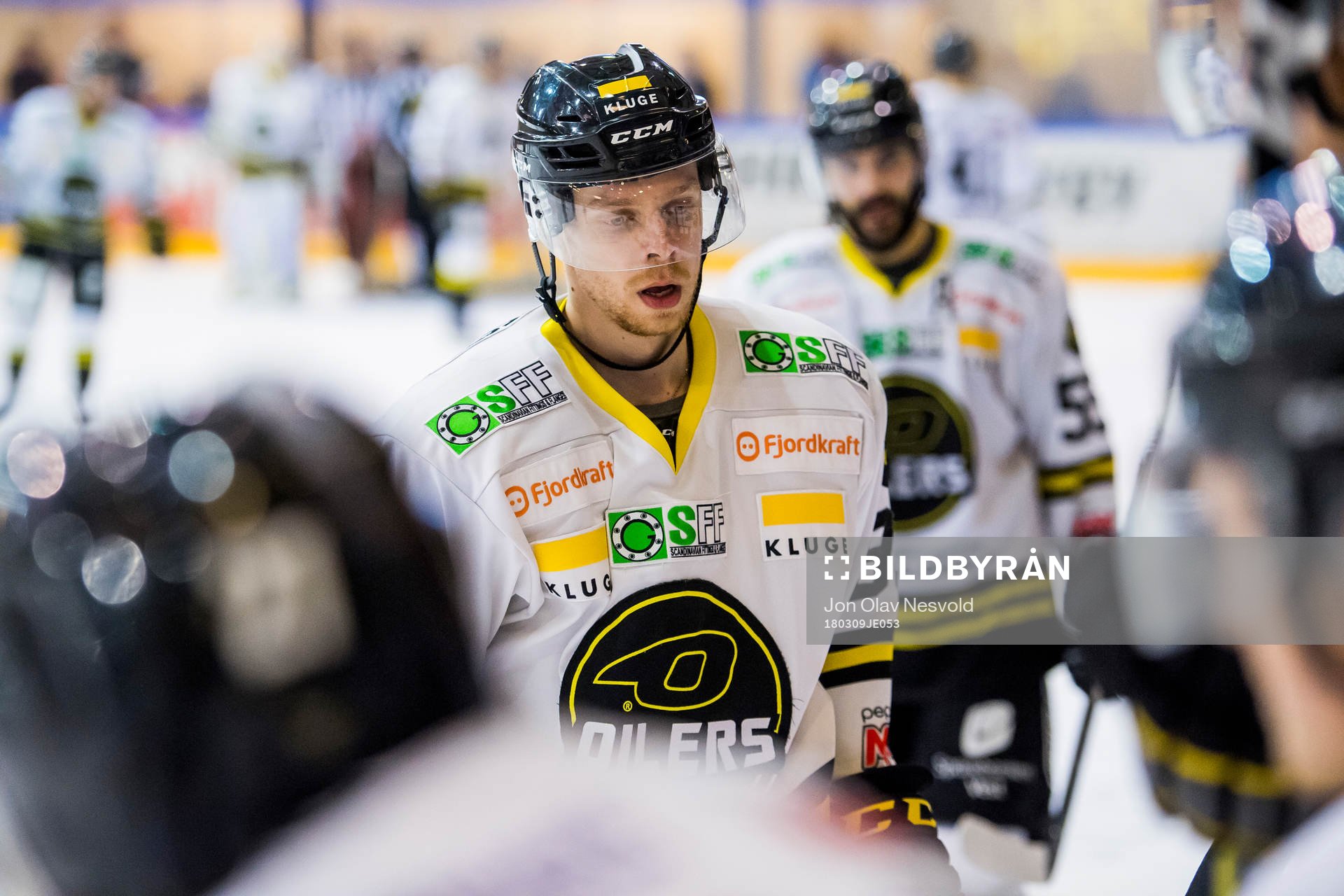 Markus Søberg of Stavanger Oilers looks dejected