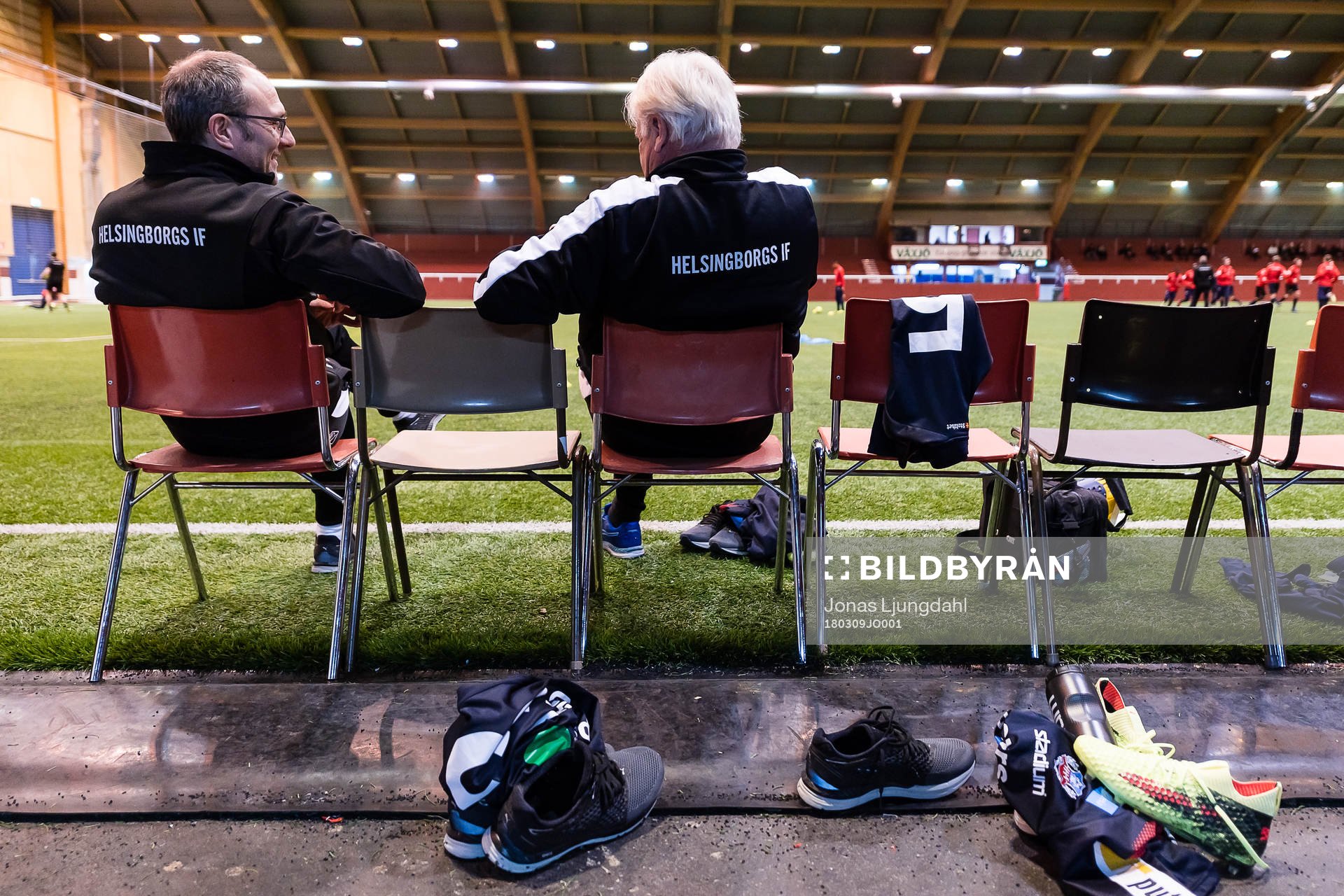 Helsingborgs tränare Per-Ola Ljung före träningsmatchen