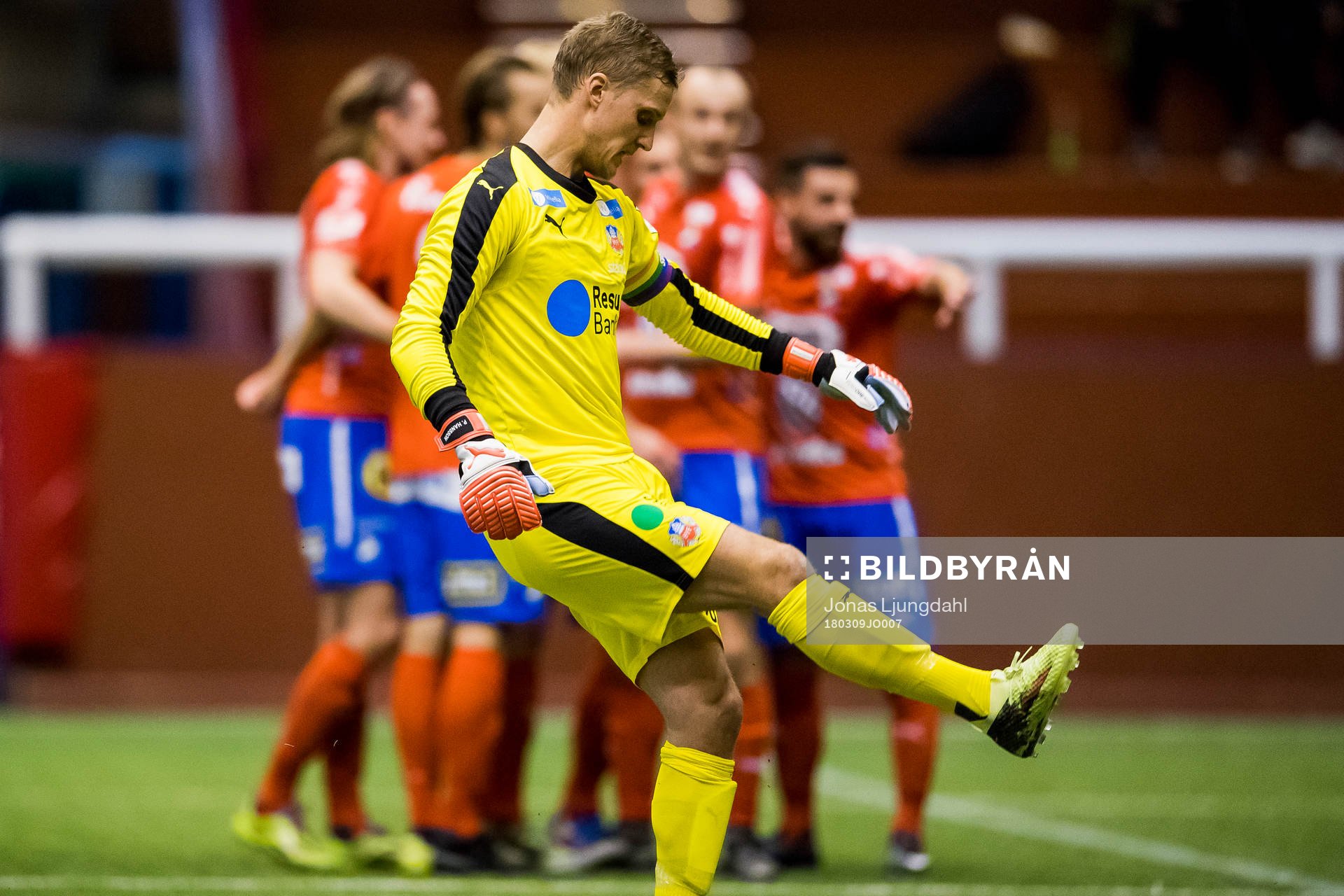 Helsingborgs målvakt Pär Hansson deppar