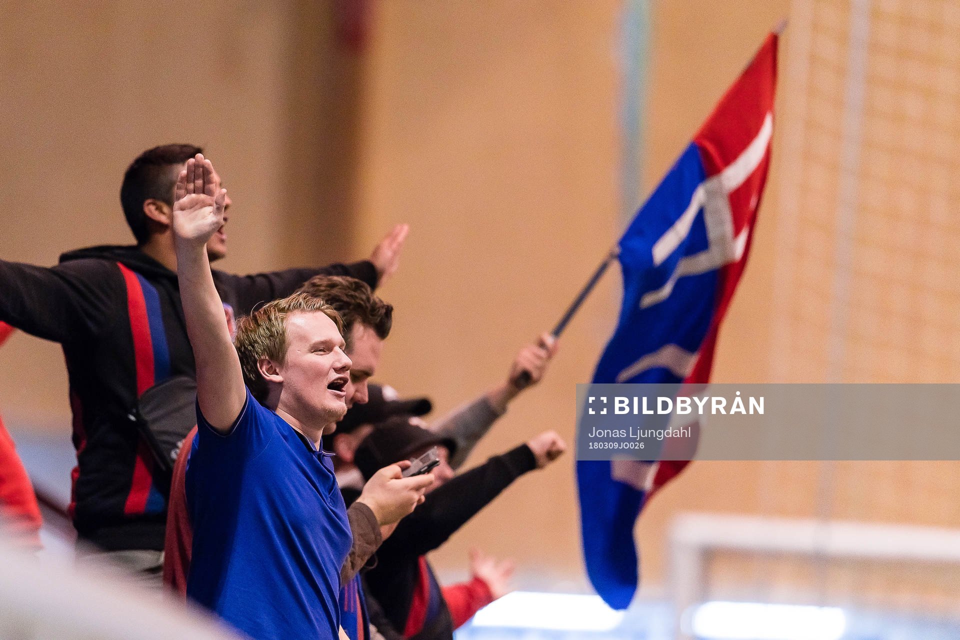 Helsingborgs supportrar jublar