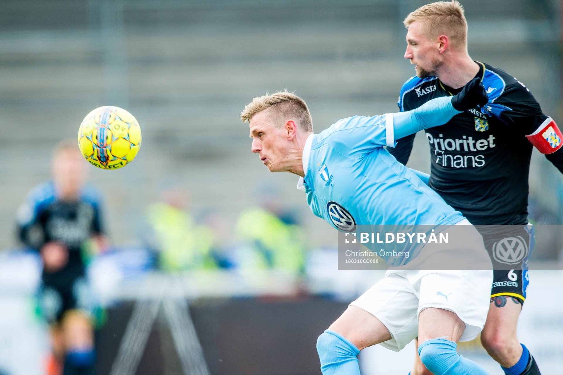 Malmö FFs Sören Rieks mot IFK Göteborgs Sebastian
