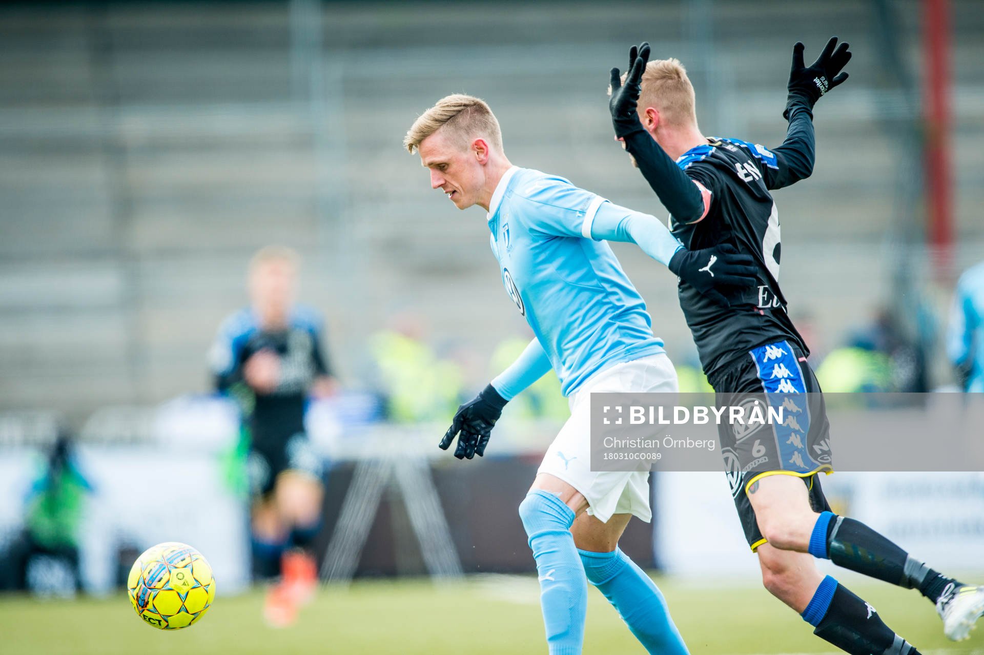 Malmö FFs Sören Rieks mot IFK Göteborgs Sebastian