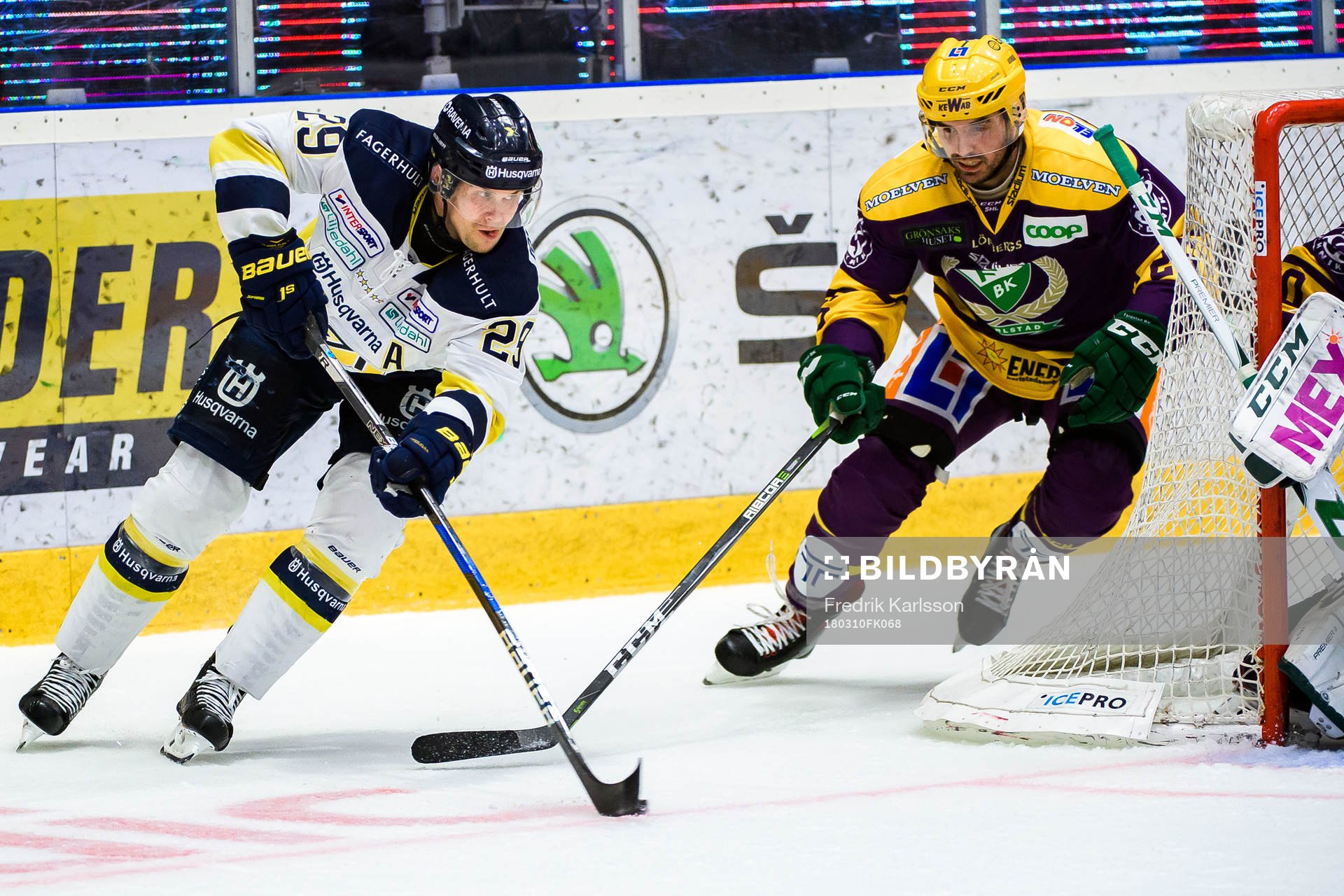 s David Ullström och Färjestads Martin Johansson