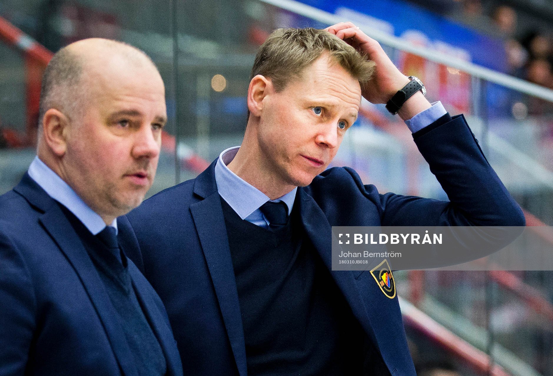 Djurgårdens tränare Robert Ohlsson och assisterande