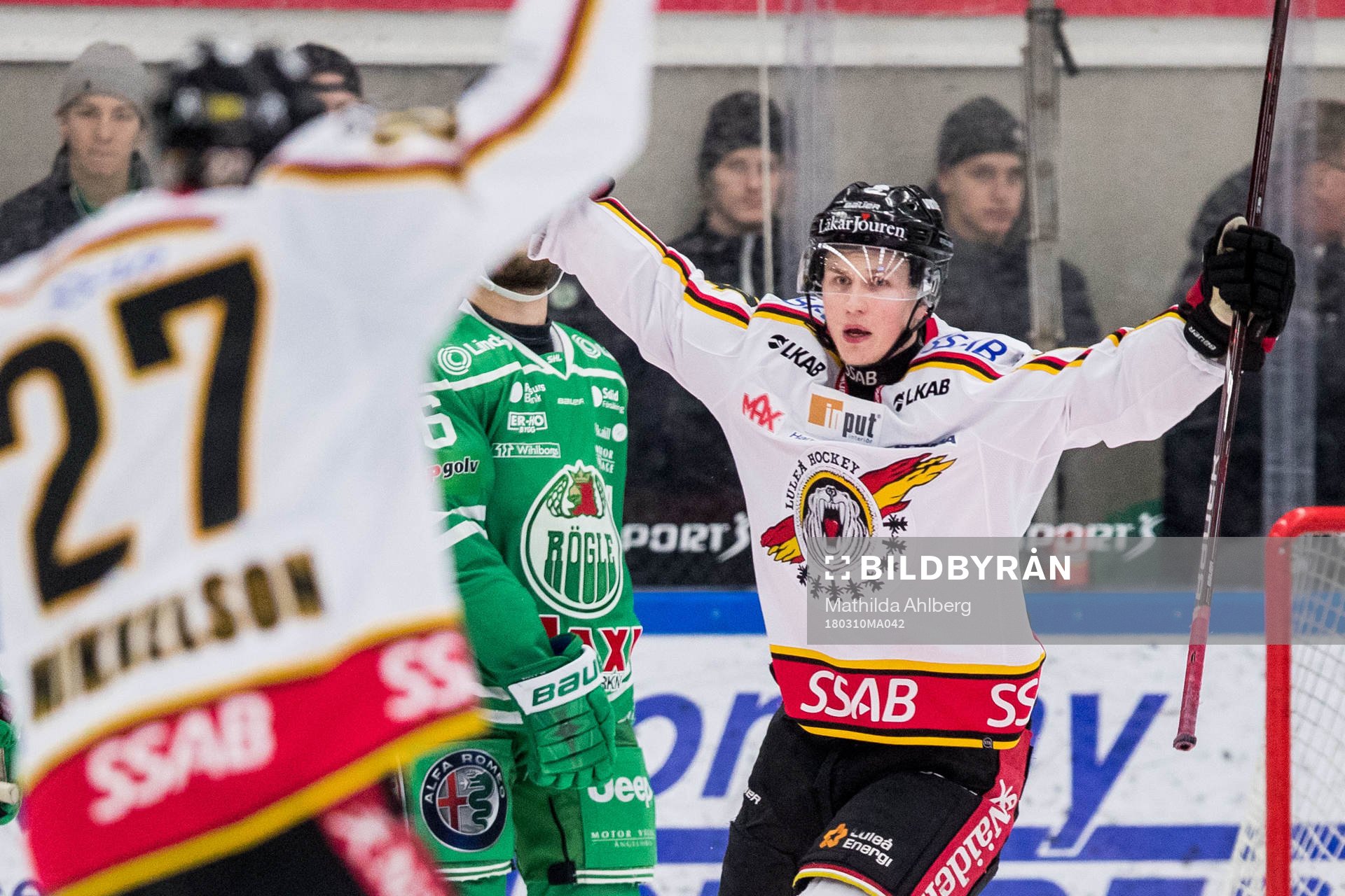 Luleås Jonas Berglund jublar