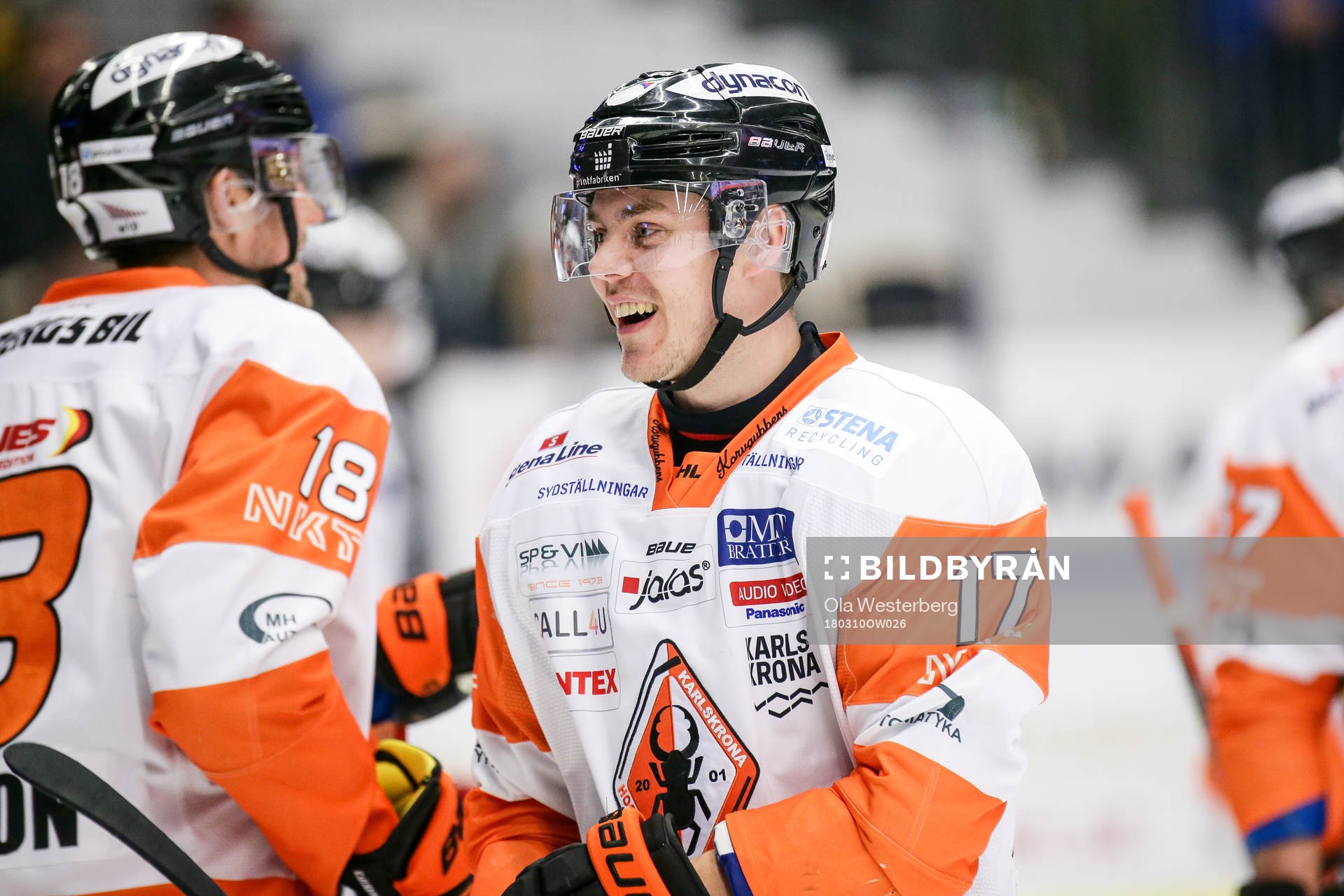 Karlskronas Joel Kellman jublar