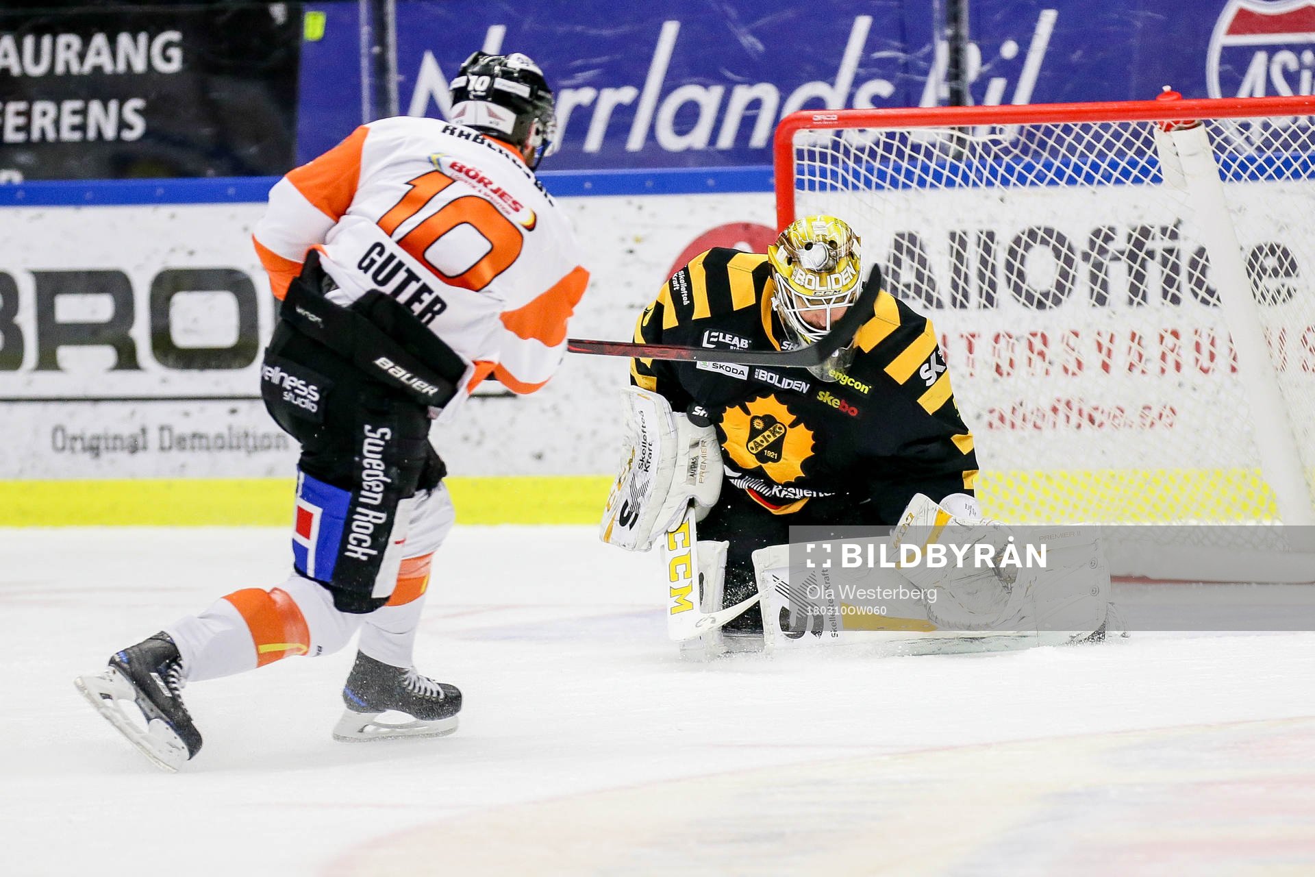 Skellefteås målvakt Gustaf Lindvall