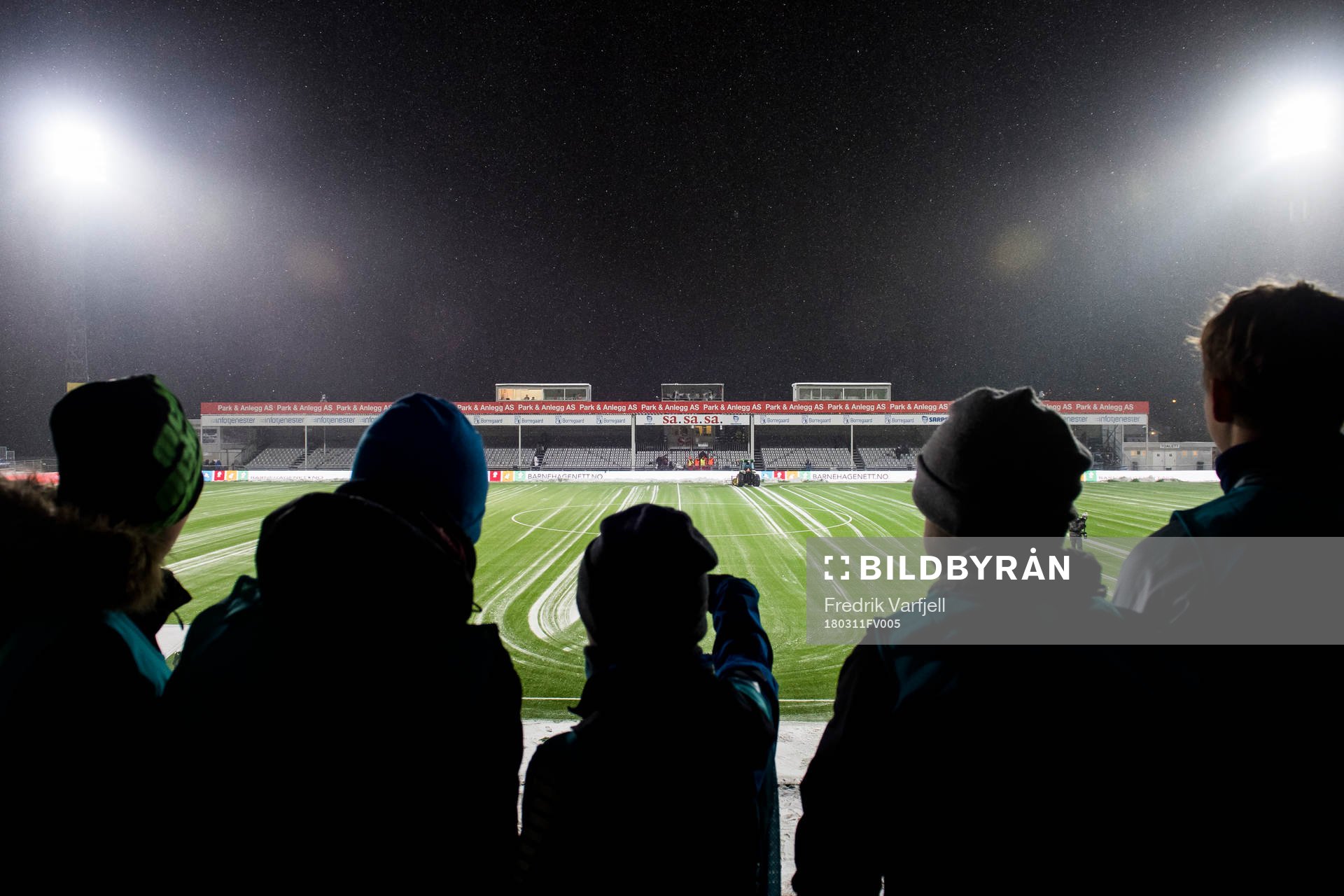 General view of Sarpsborg Stadion area of the Eliteserien