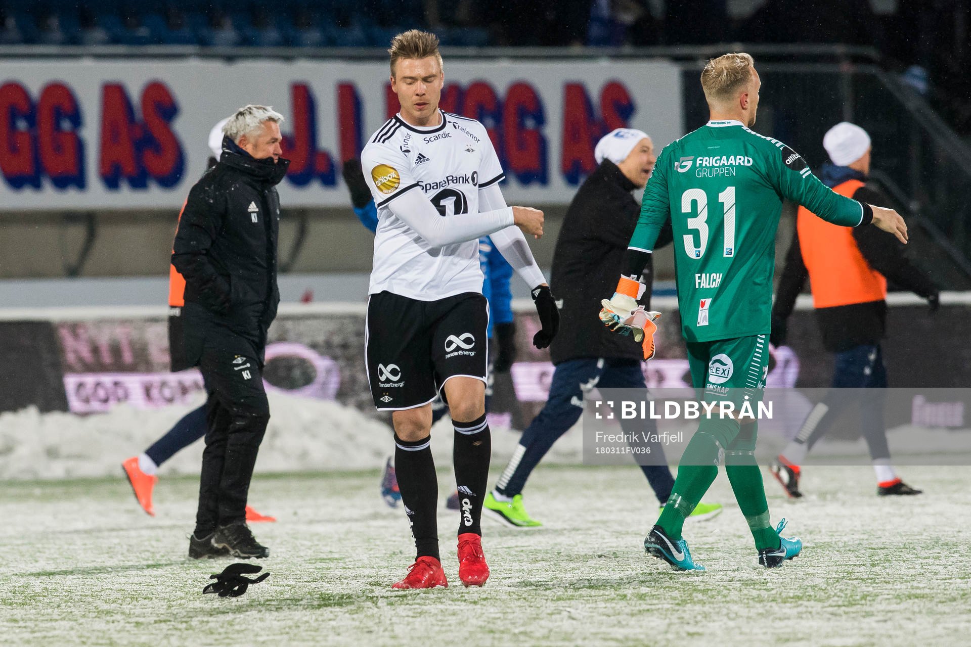 Alexander Toft Søderlund of Rosenborg looks dejected