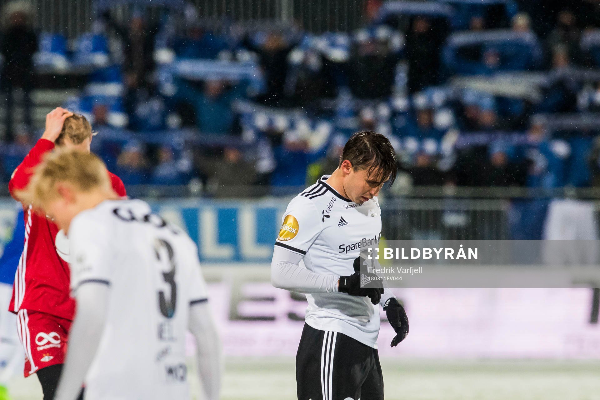 Anders Trondsen of Rosenborg looks dejected