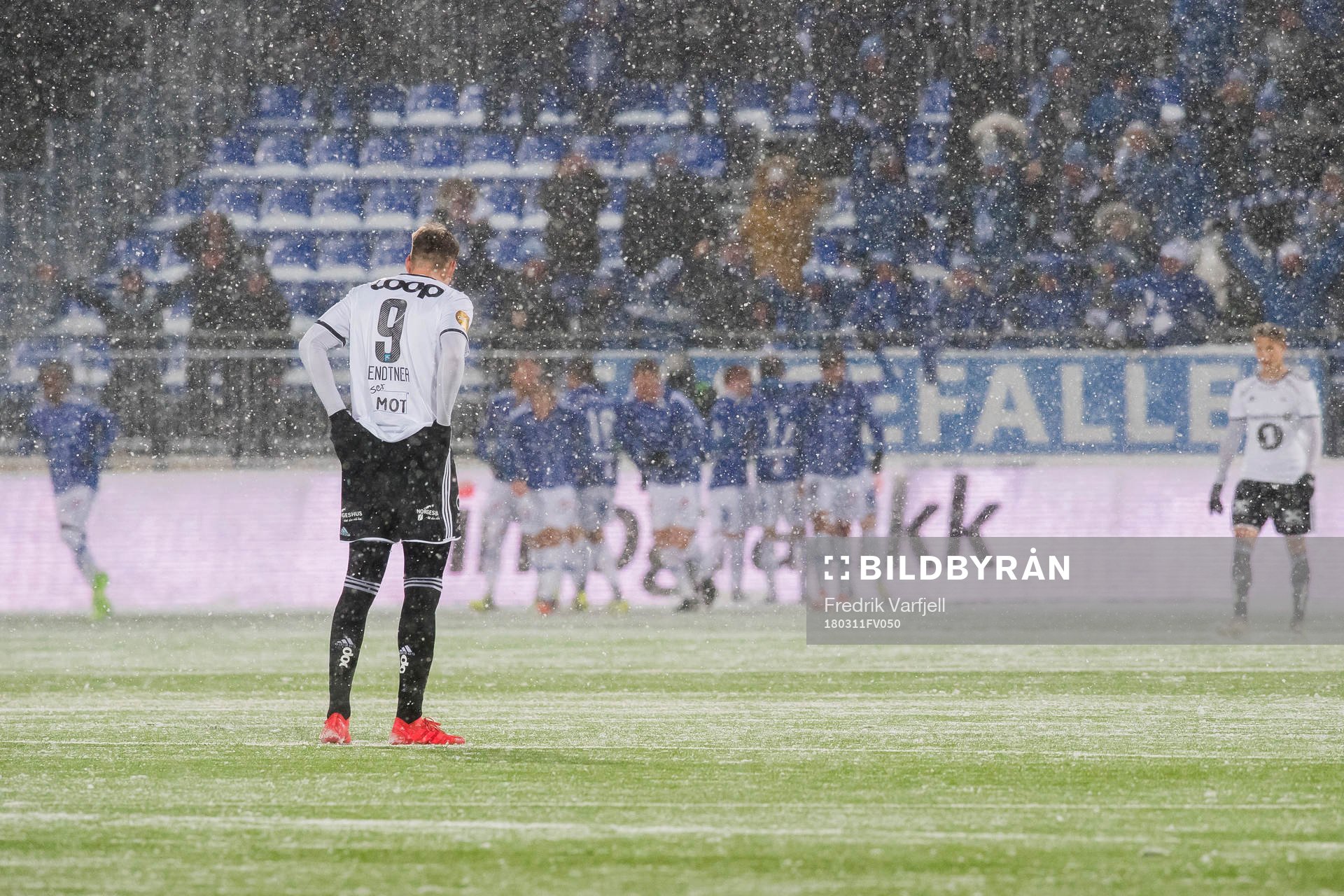 Nicklas Bendtner of Rosenborg looks dejected