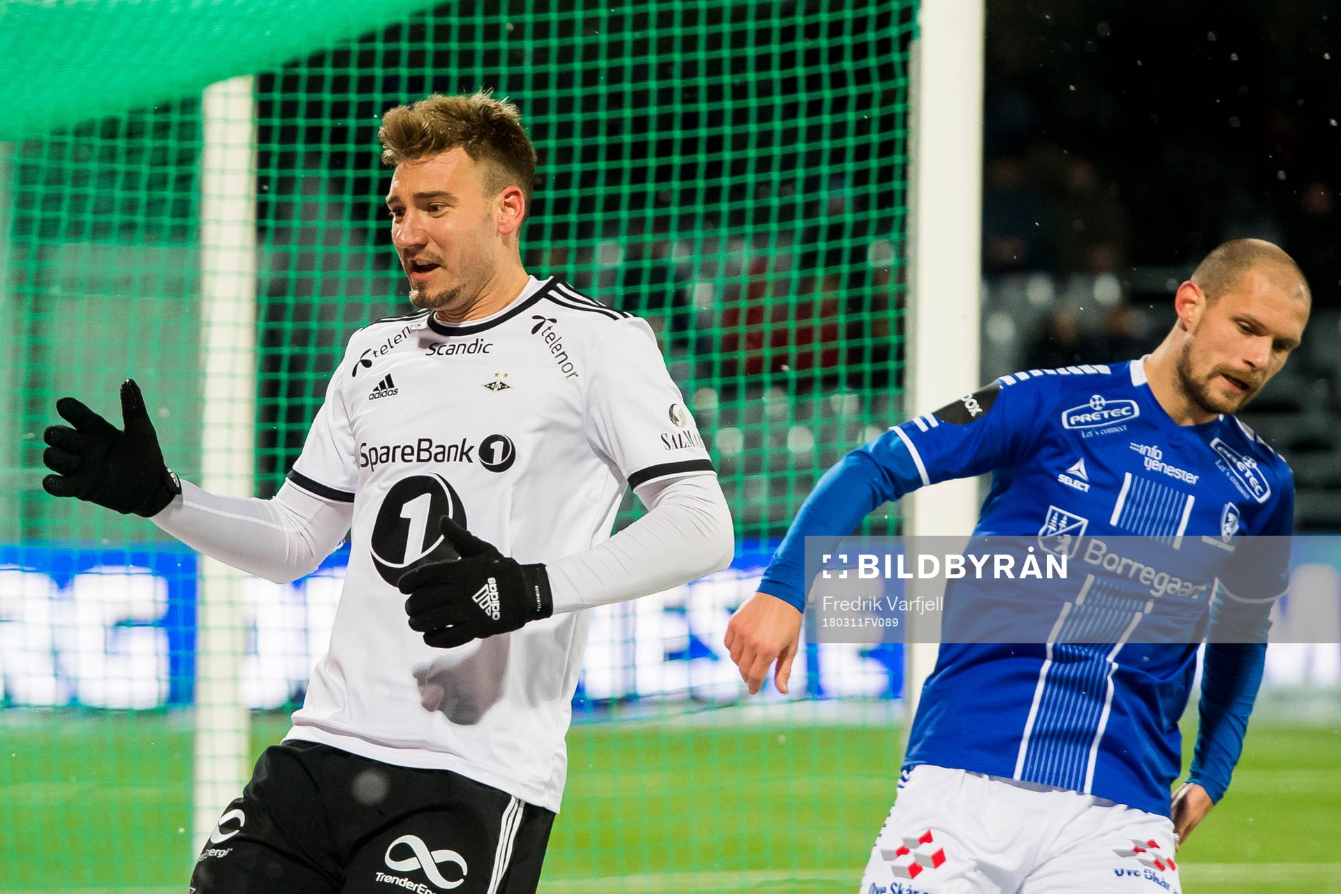 Nicklas Bendtner of Rosenborg reacts