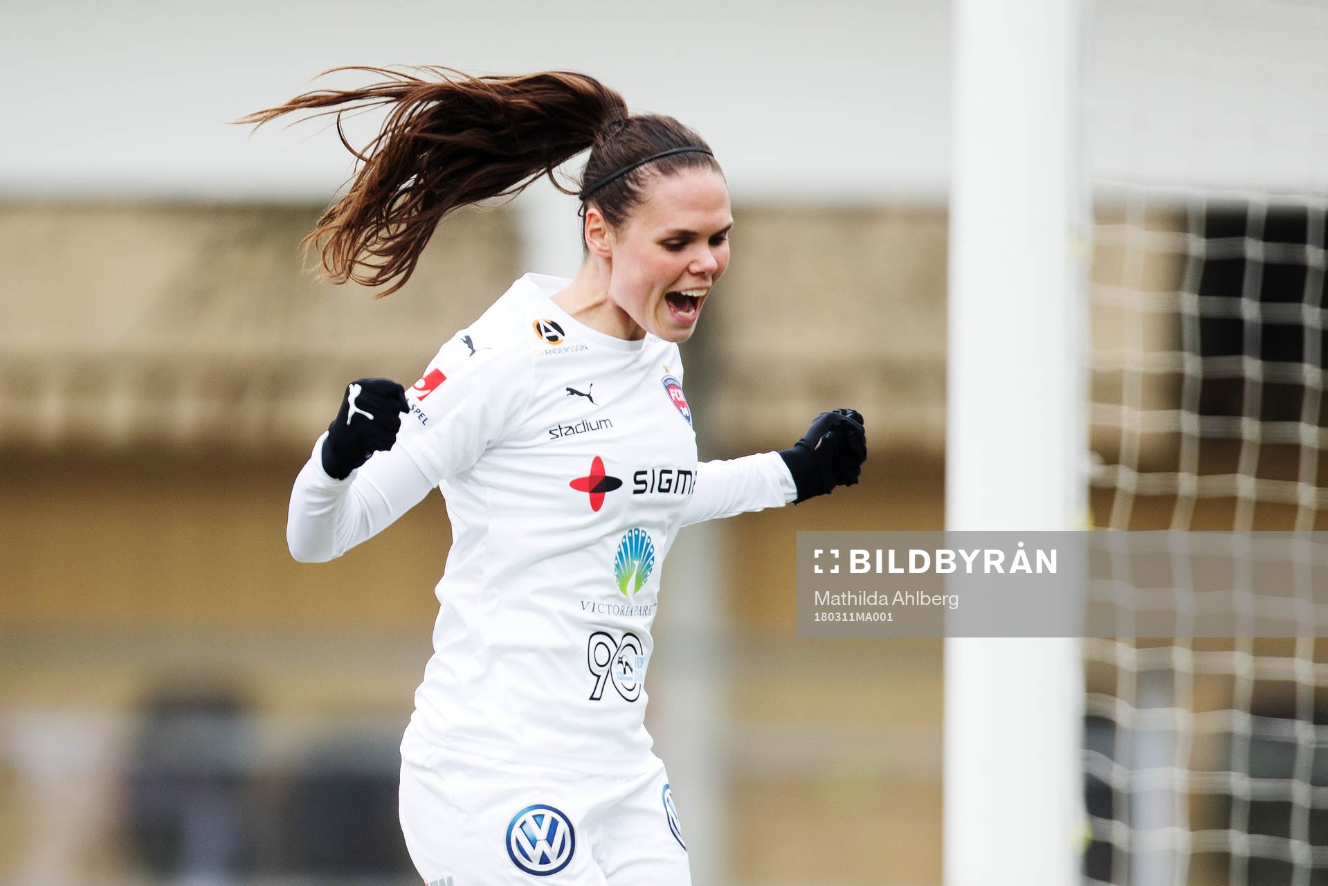 Rosengårds Simone Boye Sørensen jublar