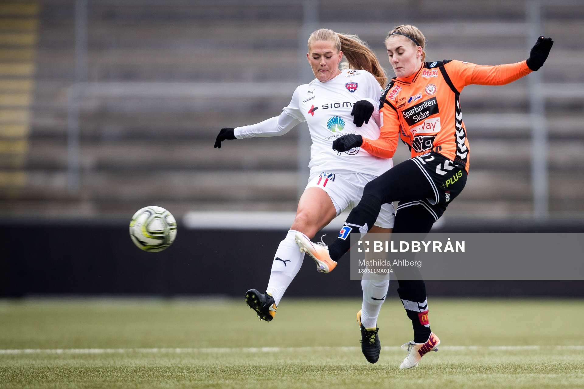 Rosengårds Lisa-Marie Utland  och Kristianstads Hanna