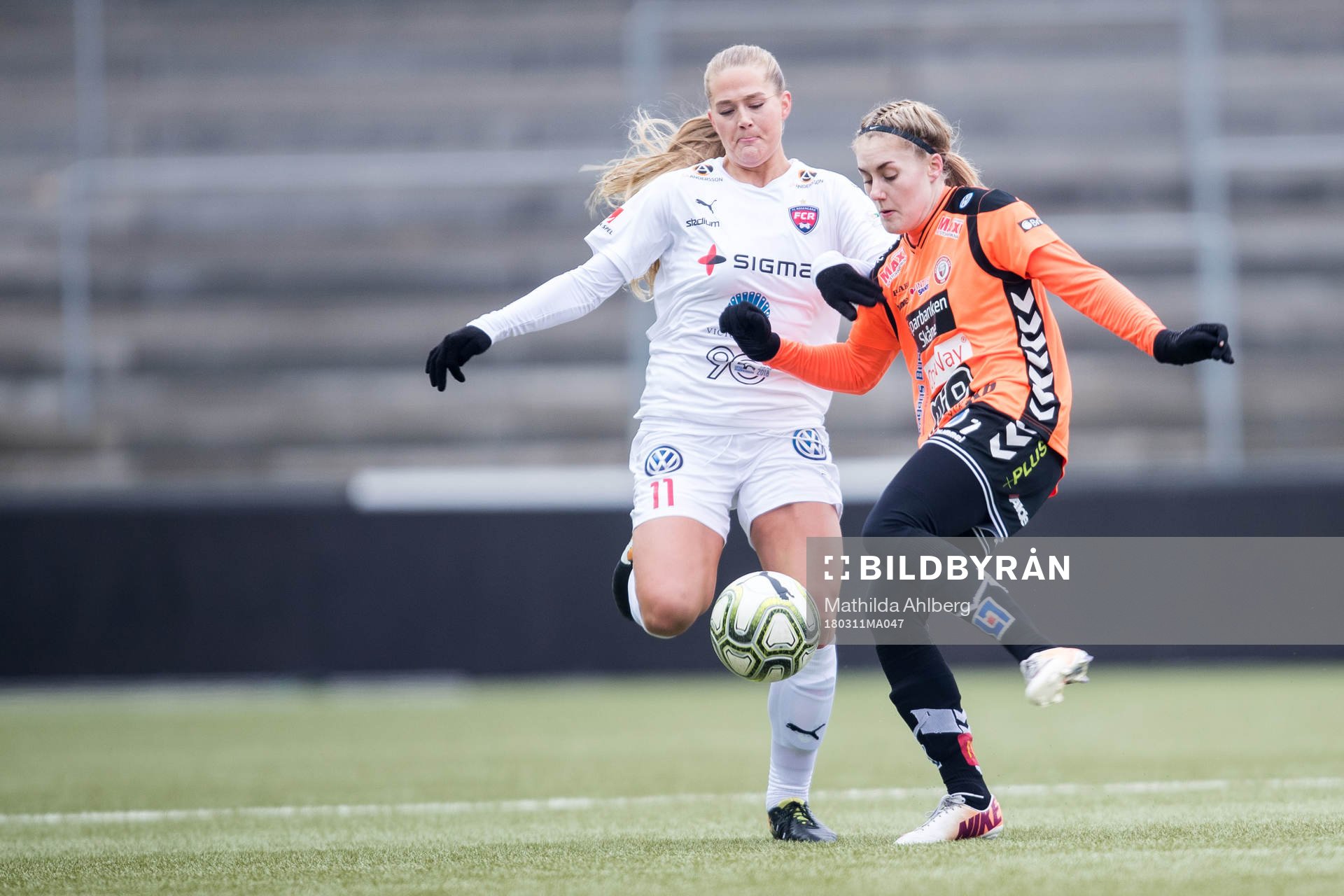 Rosengårds Lisa-Marie Utland  och Kristianstads Hanna