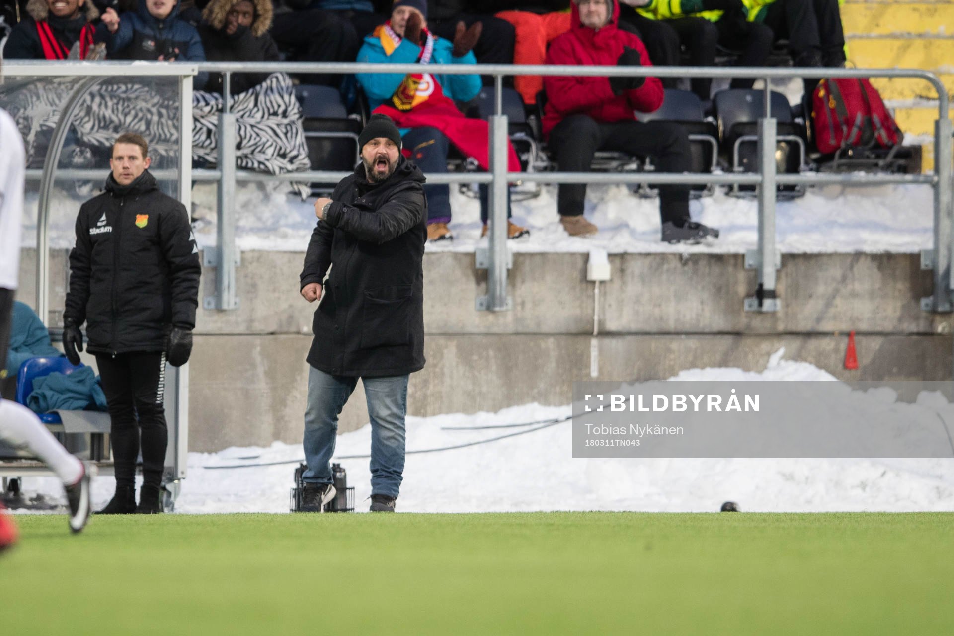 under fotbollsmatchen i Svenska Cupen mellan Östersund och