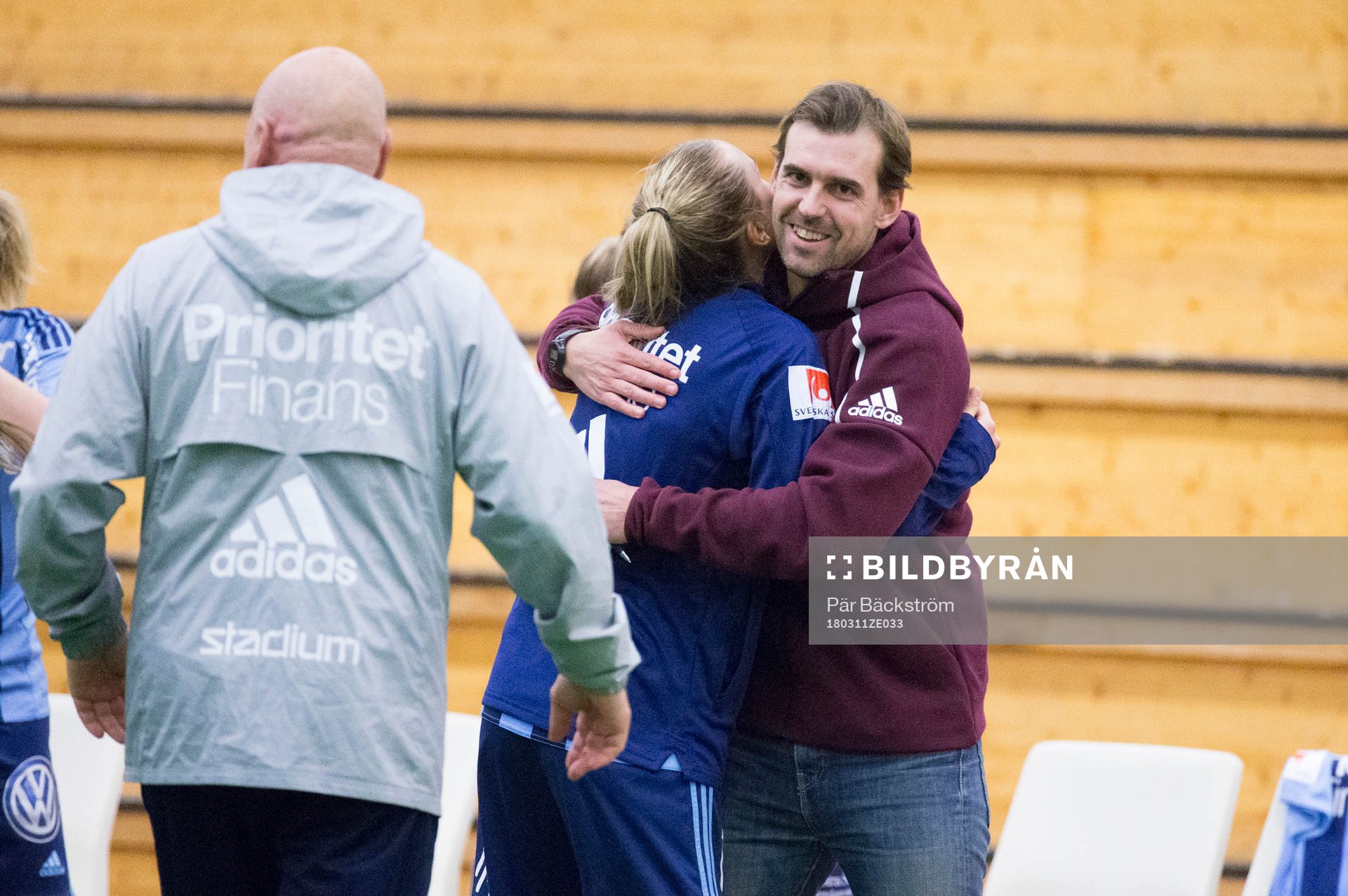 Djurgårdens Joel Riddez jublar